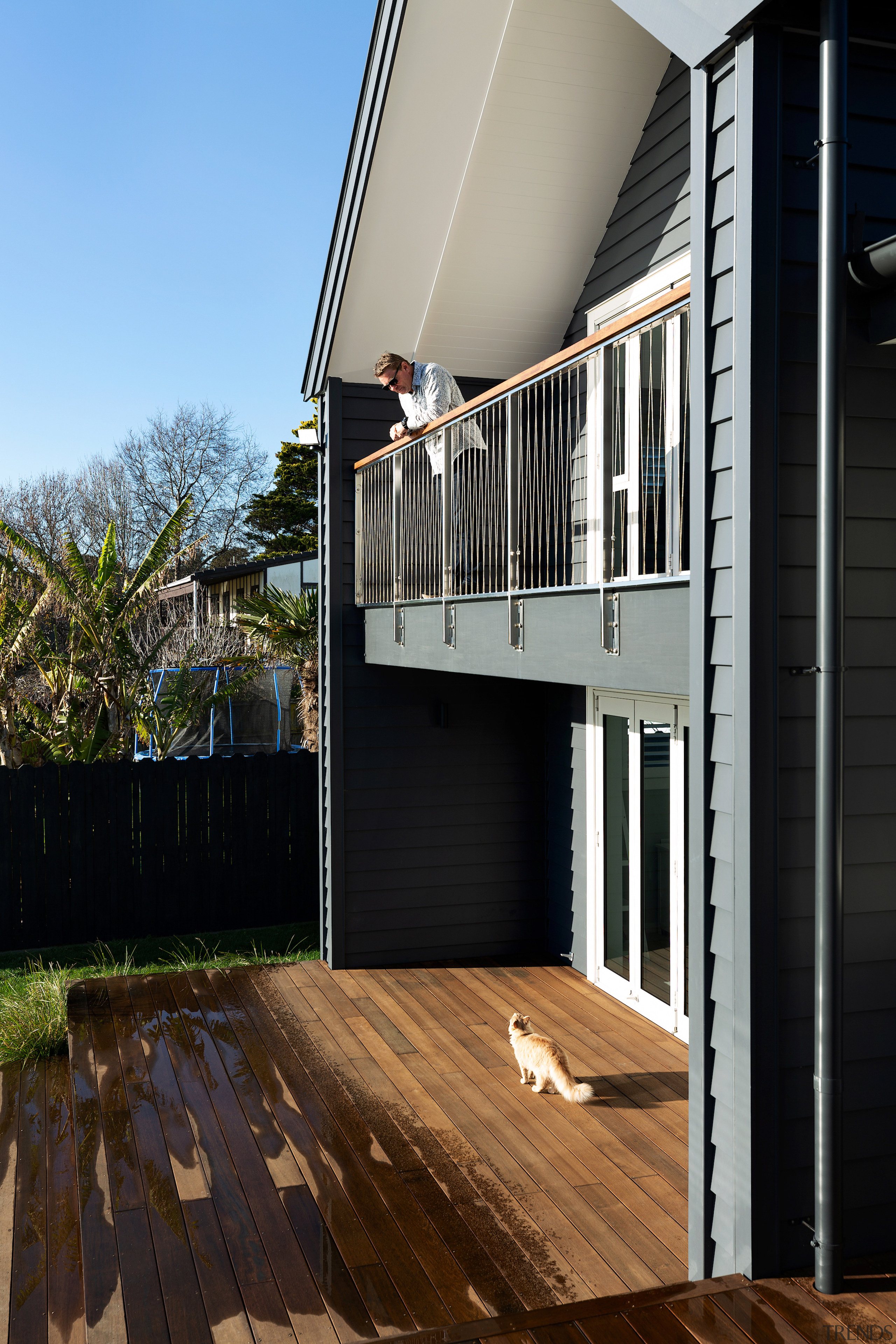 The balcony to the master bedroom. - With 