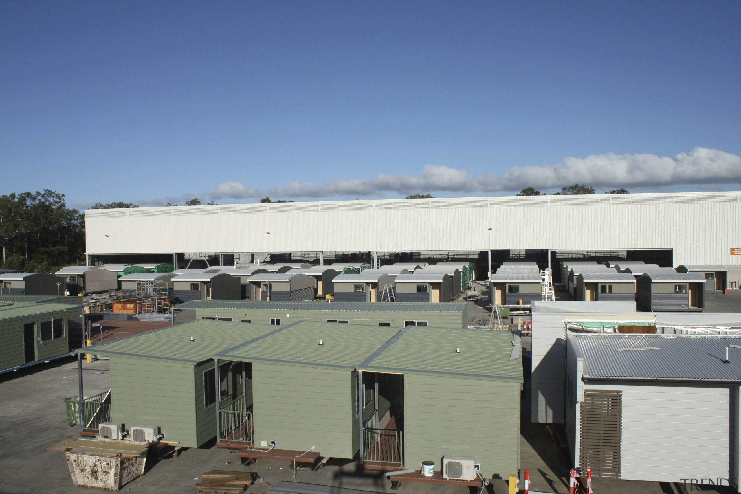 View of building by Hutchinson Builders. - View atmosphere of earth, roof, sky, gray