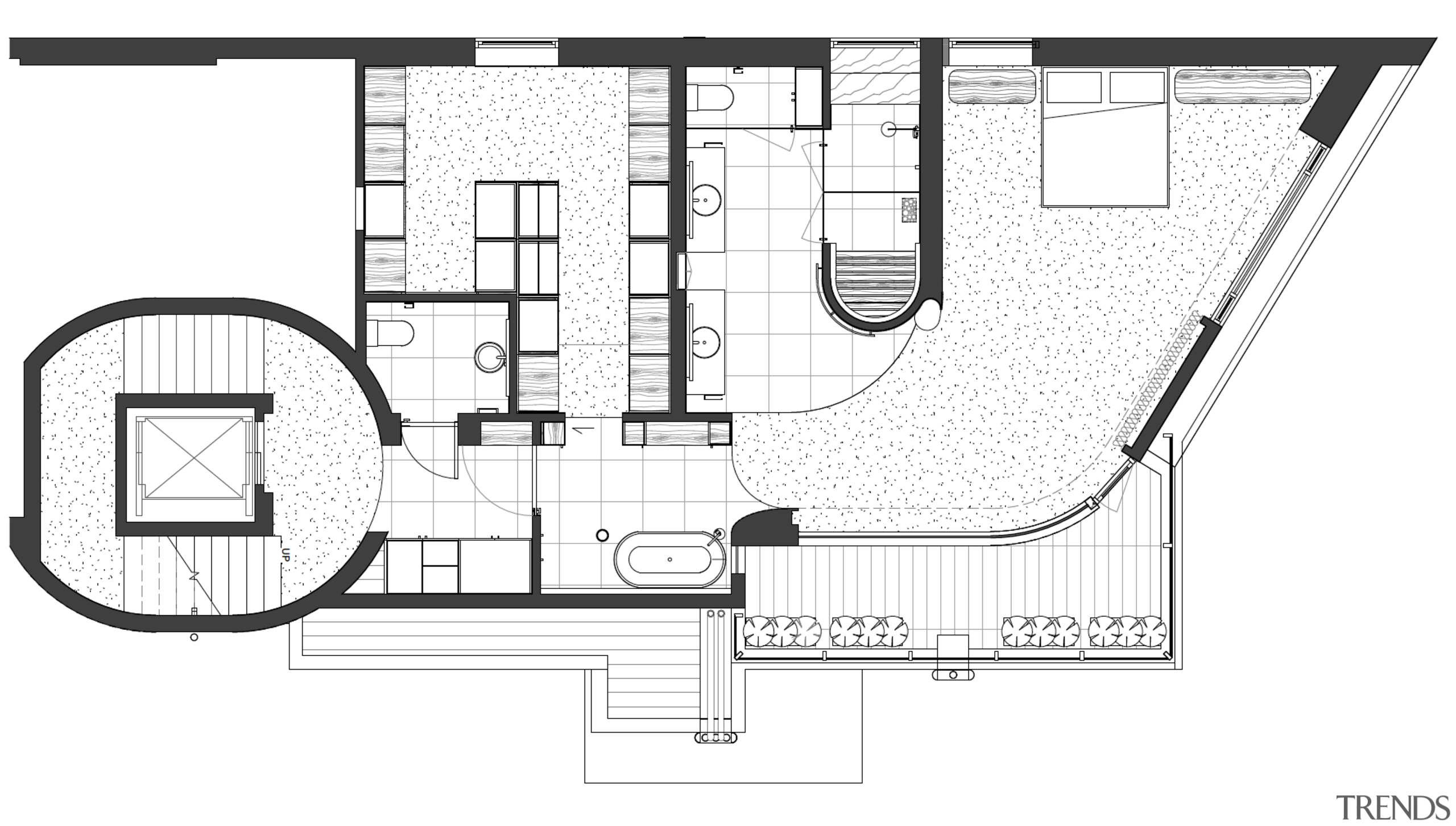 Bathroom suite plan - Curvaceous welcome - 