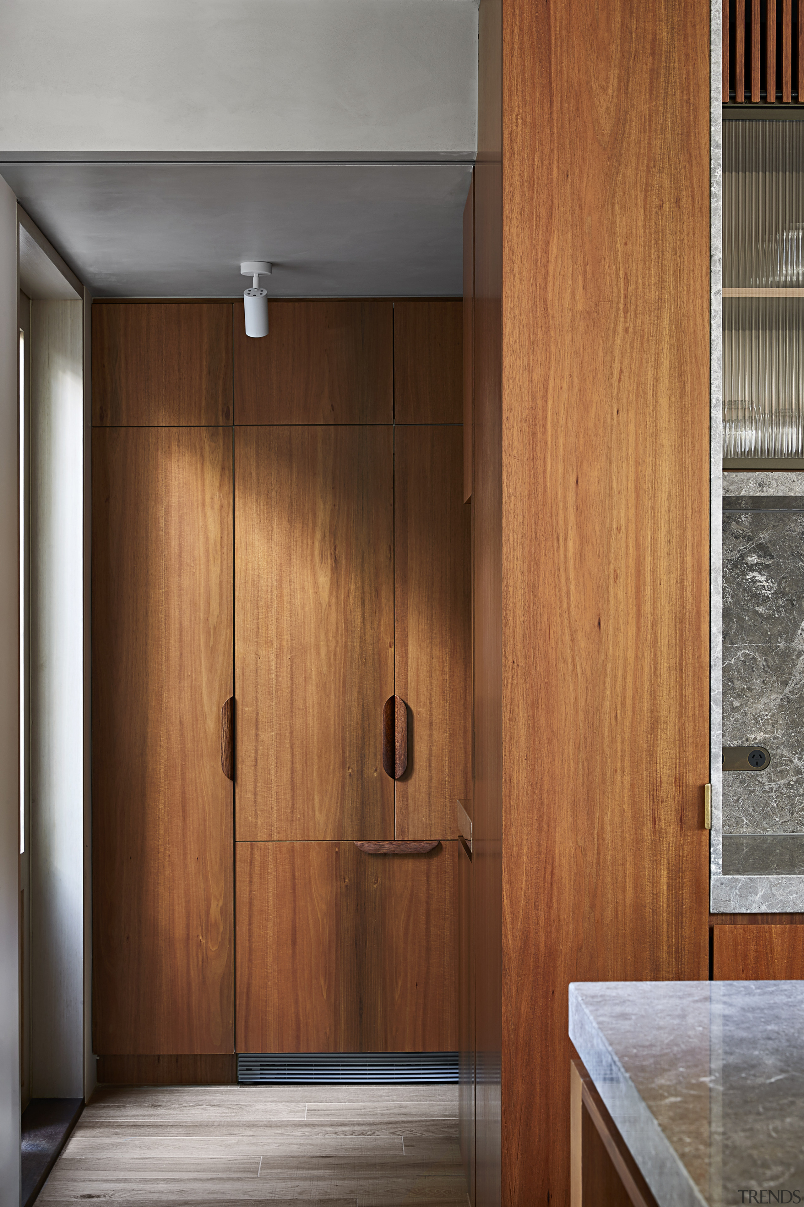 Rich wood joinery is a feature of the 