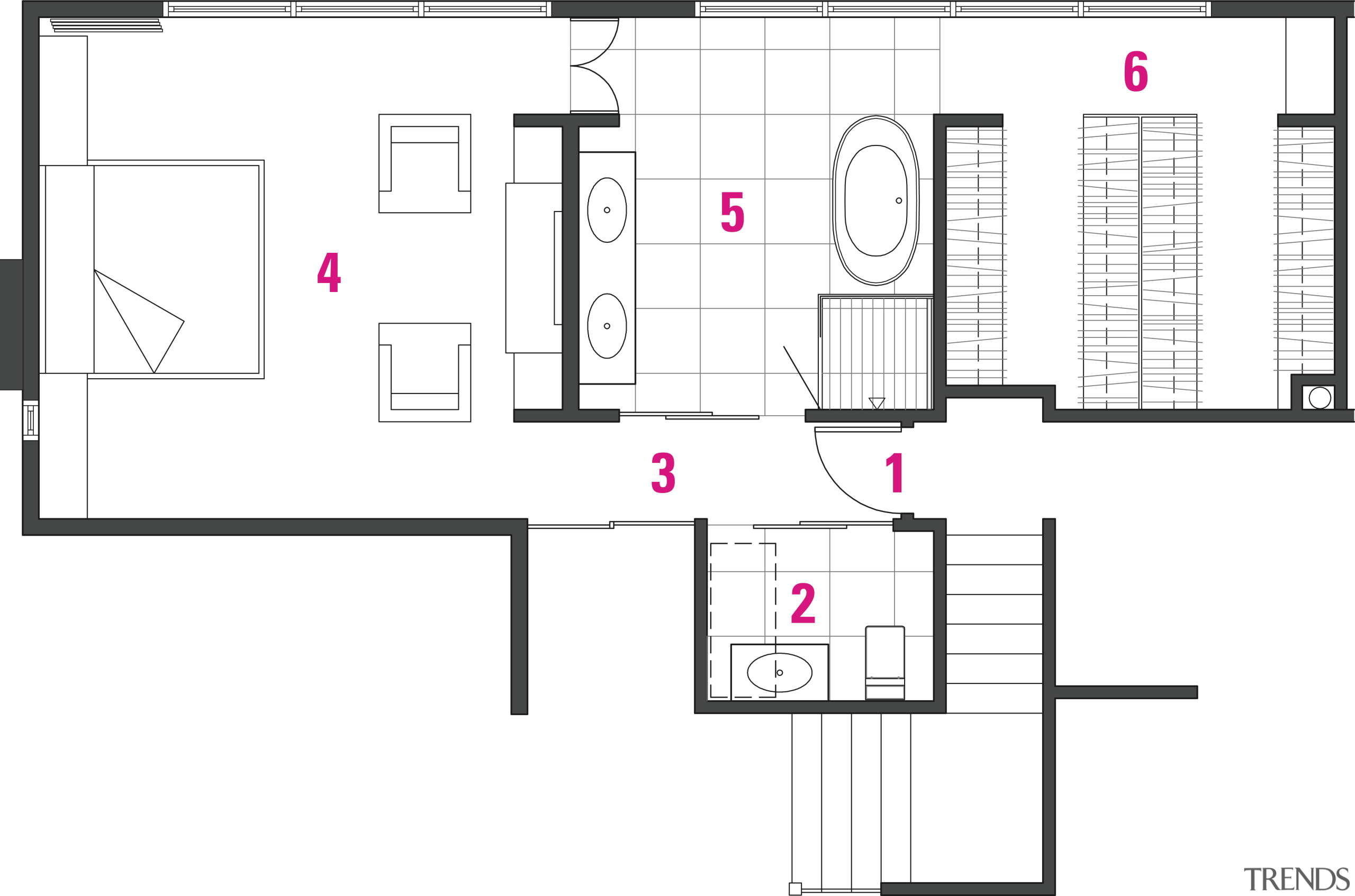 cabinetry in this remodeled bathroom  is done angle, architecture, area, design, diagram, drawing, floor plan, font, line, plan, product design, structure, text, white