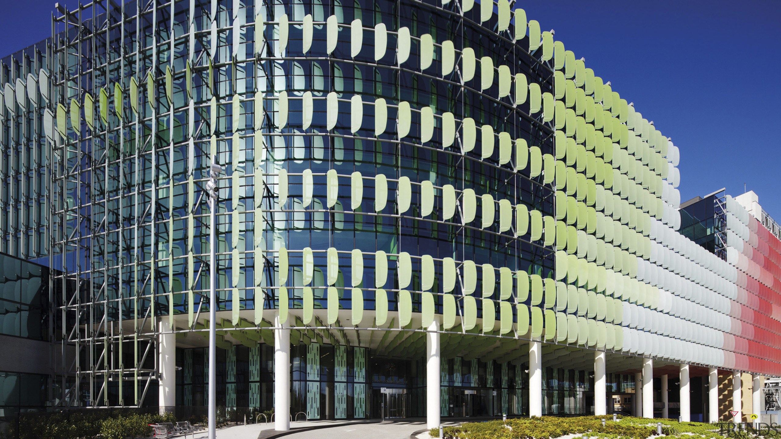 Intumescent fire dampers from Smooth-Air Products - Intumescent architecture, building, city, commercial building, condominium, convention center, corporate headquarters, daytime, facade, headquarters, landmark, metropolis, metropolitan area, mixed use, neighbourhood, real estate, residential area, sky, skyscraper, structure, tower block, urban area, blue