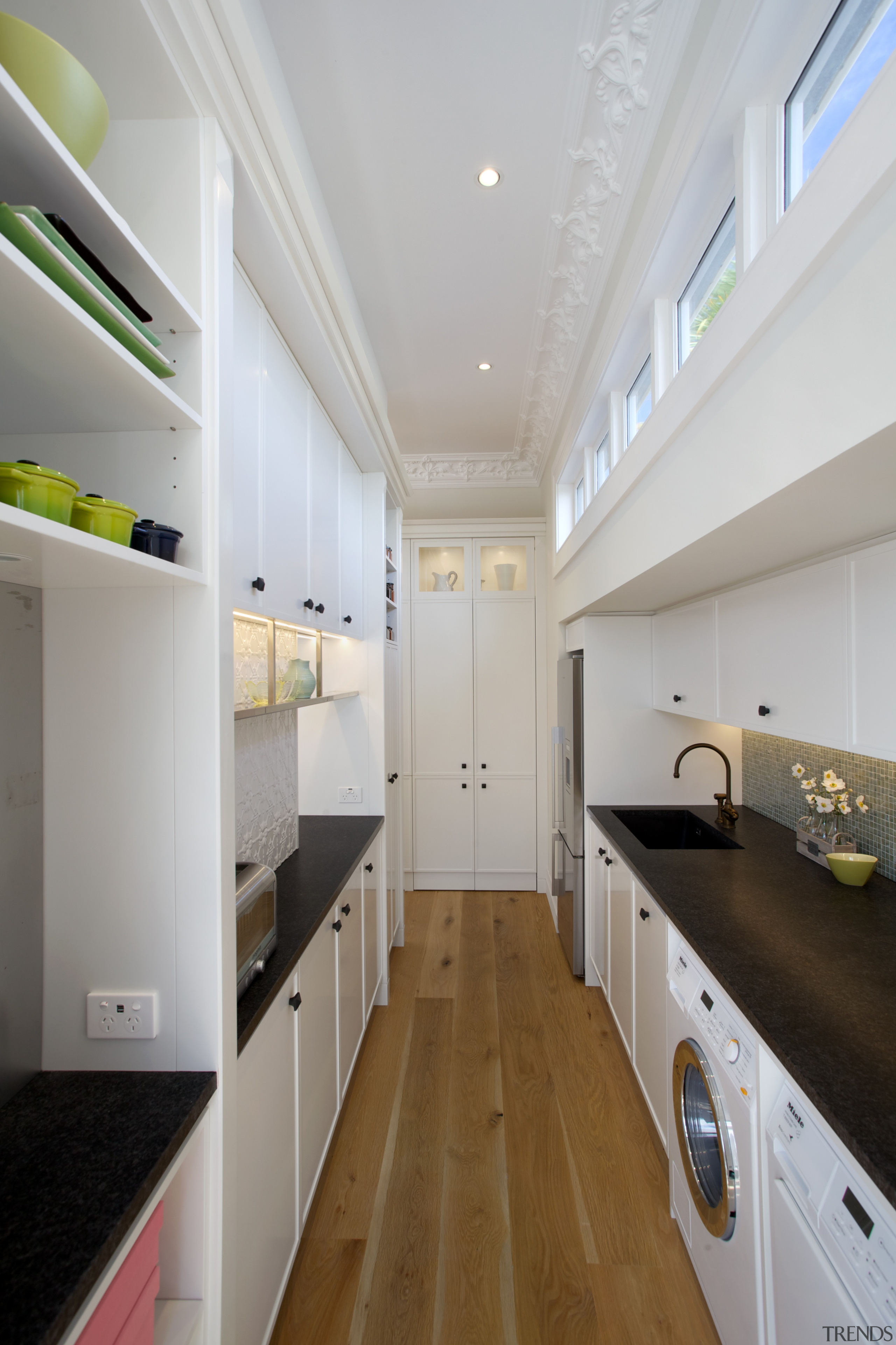 Mount Eden Kitchen Pantry and Laundry - Mount architecture, cabinetry, ceiling, countertop, daylighting, floor, interior design, kitchen, property, real estate, room, gray