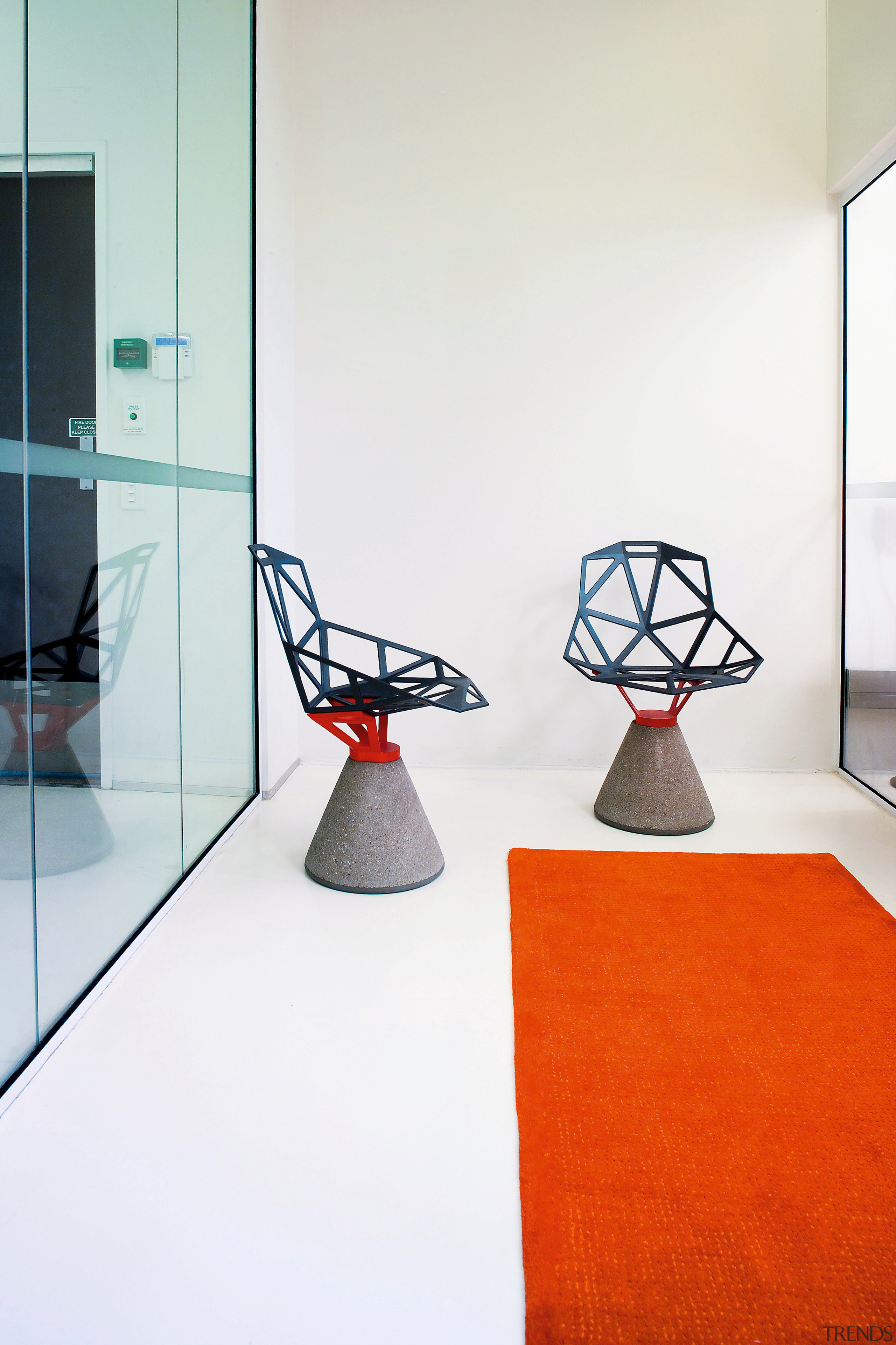 A view of some paints from Resene. - chair, design, floor, flooring, furniture, interior design, lamp, product design, table, white