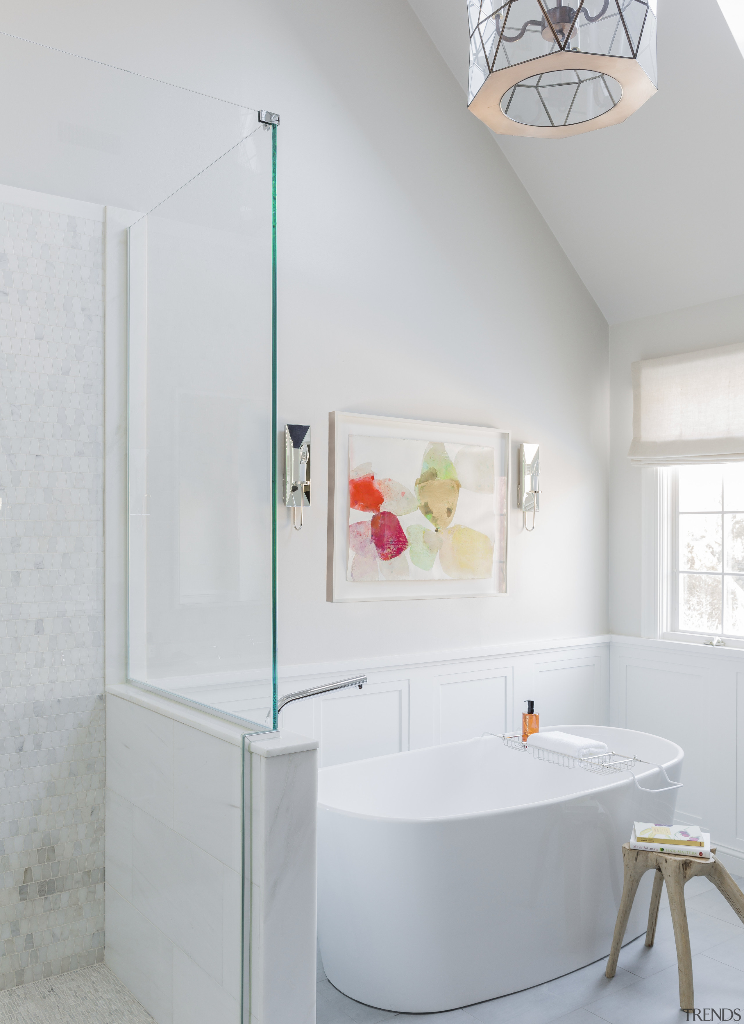 Many homeowners today are opting for a fresh, bathroom, floor, interior design, plumbing fixture, product design, room, tap, white, gray