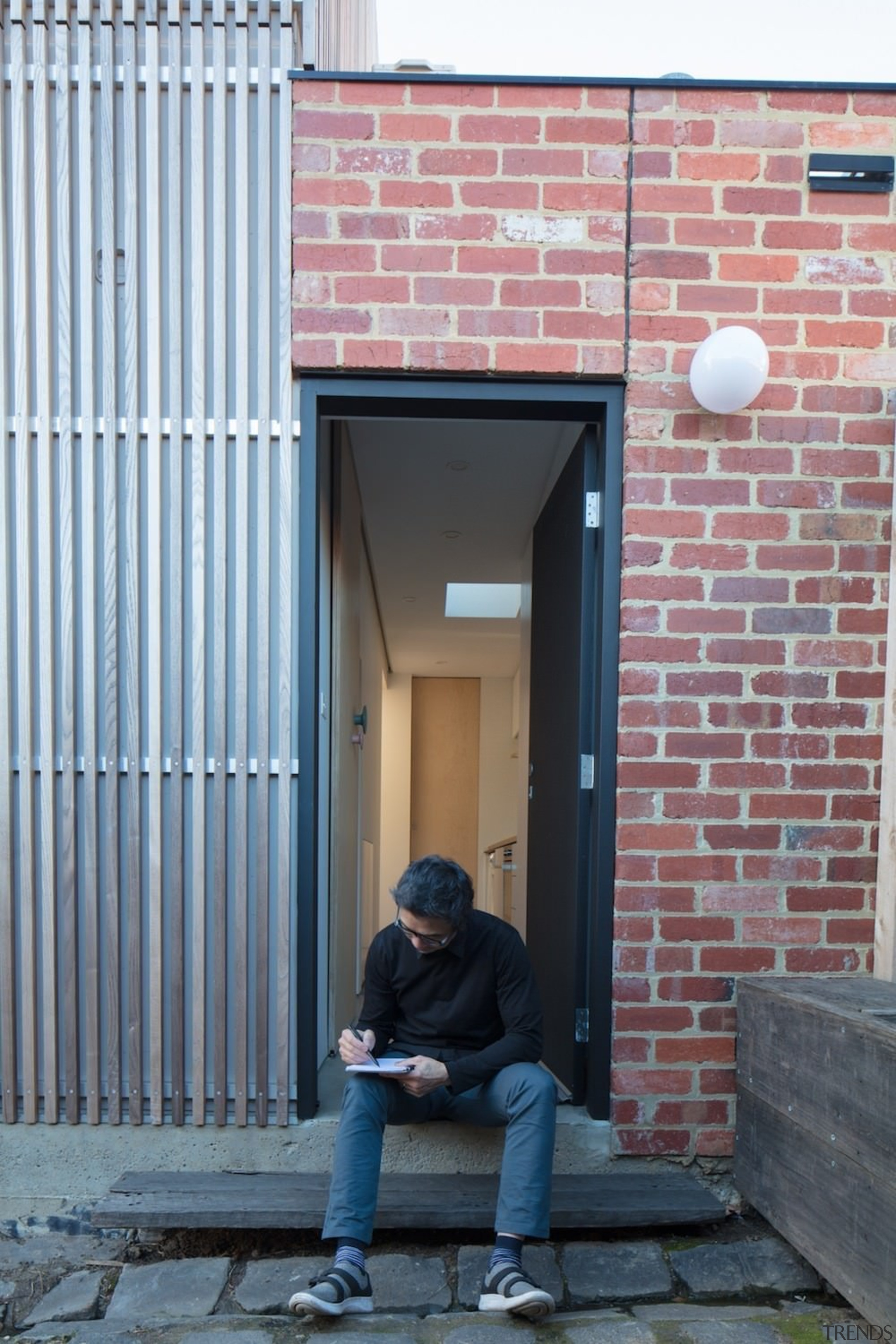 Need inspiration? Pop outside with a sketch pad alley, architecture, brick, brickwork, building, door, facade, house, infrastructure, street, urban area, wall, window, gray