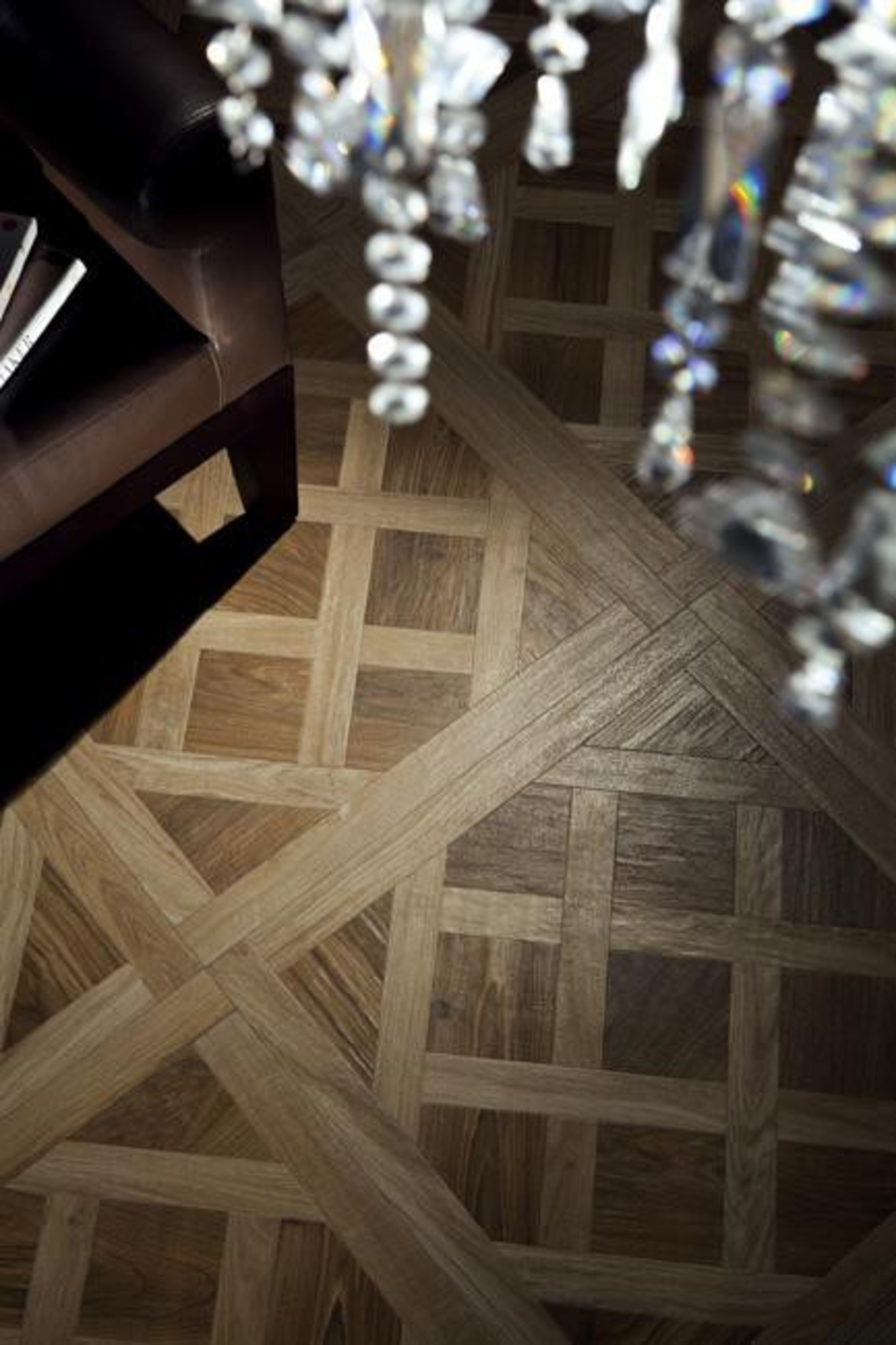 The charm of antique parquet flooring is now floor, flooring, light, lighting, wood, black, brown