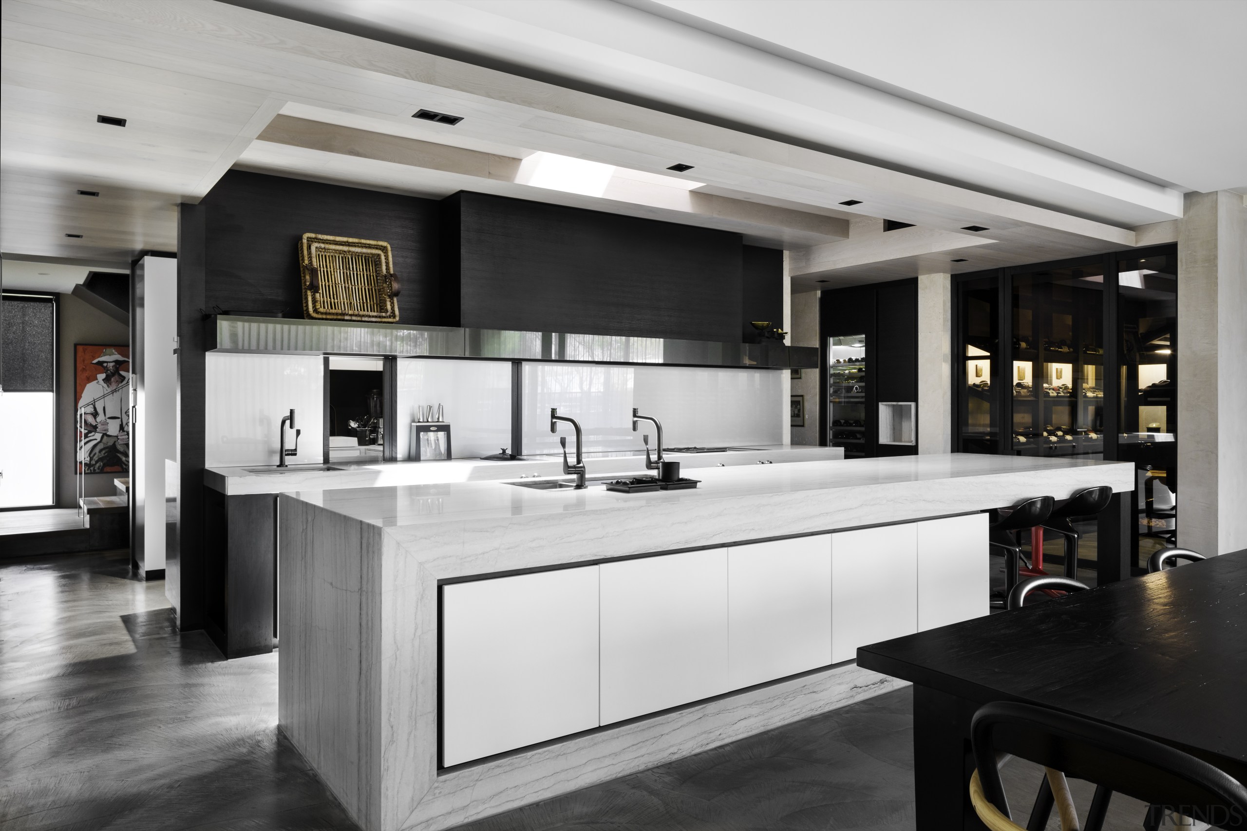 ​​​​​​​When planning the layout for this kitchen, designer 