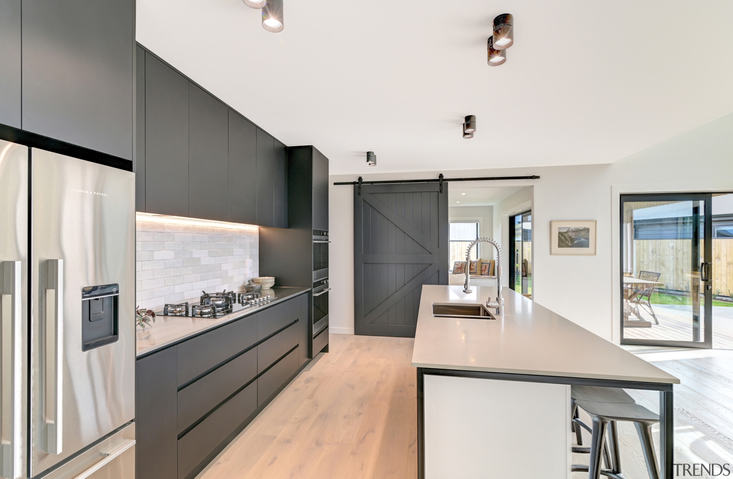 ​​​​​​​Command central – this modern kitchen includes the 