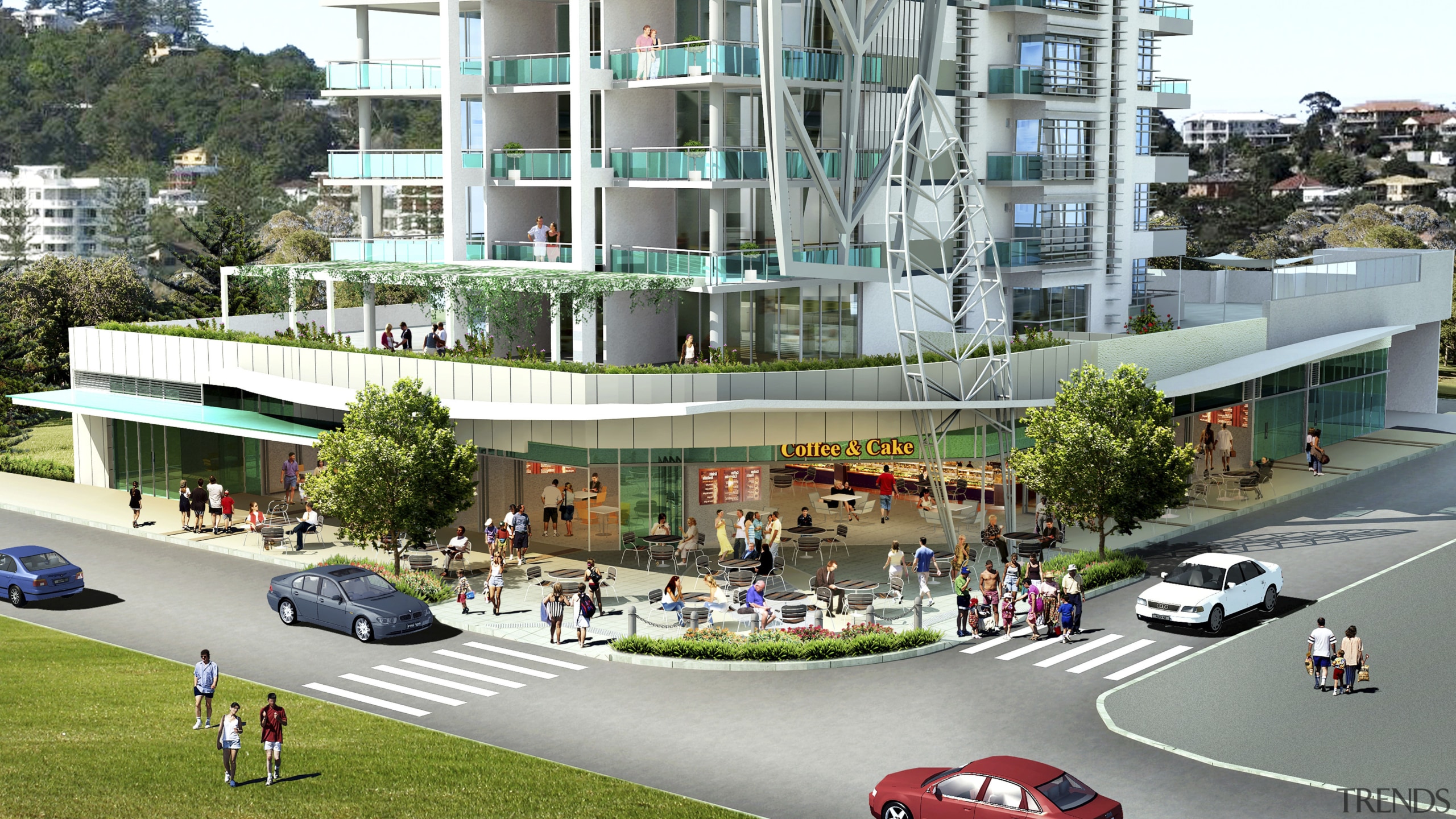 Pikos group offers a trilogy of apartments at building, city, commercial building, condominium, metropolis, metropolitan area, mixed use, neighbourhood, plaza, real estate, residential area, urban area, urban design, white, gray