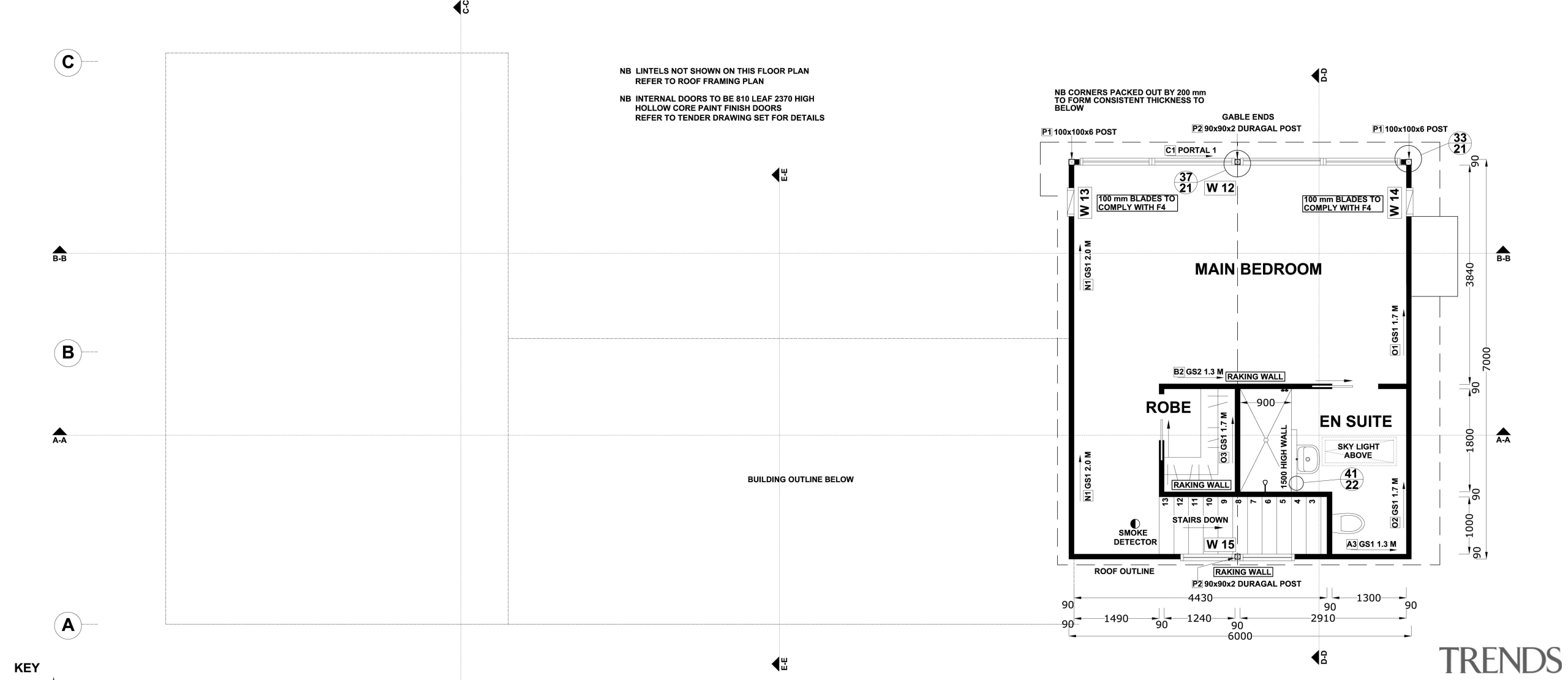 Seen here is a home designed by Chris angle, area, black and white, diagram, drawing, font, line, product, product design, white