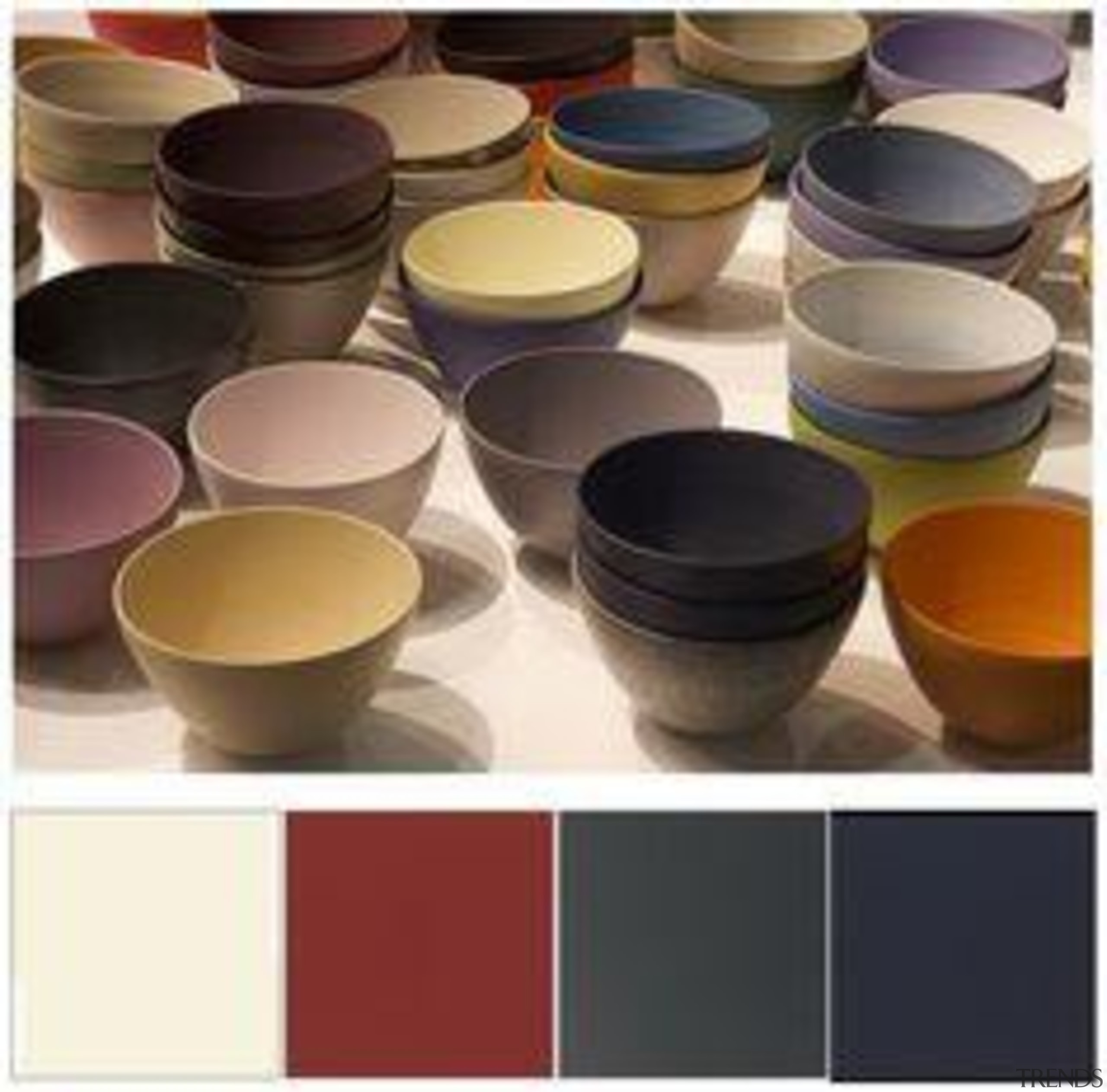 The muted mid-tones are the calming background for bowl, ceramic, cup, material, plastic, pottery, product, product design, tableware, black