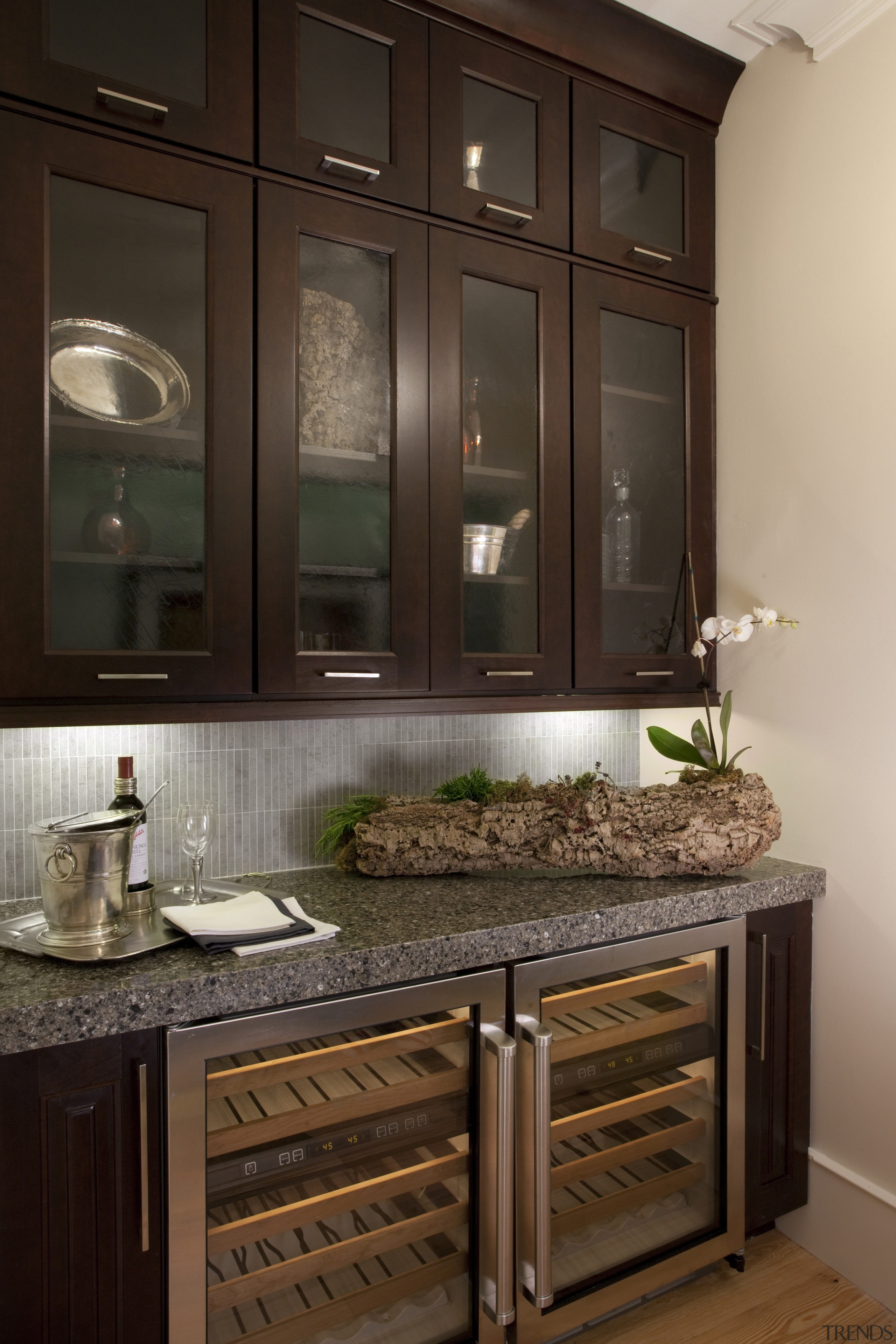 This kitchen was the overall winner of the cabinetry, countertop, cuisine classique, interior design, kitchen, room, sink, under cabinet lighting, brown