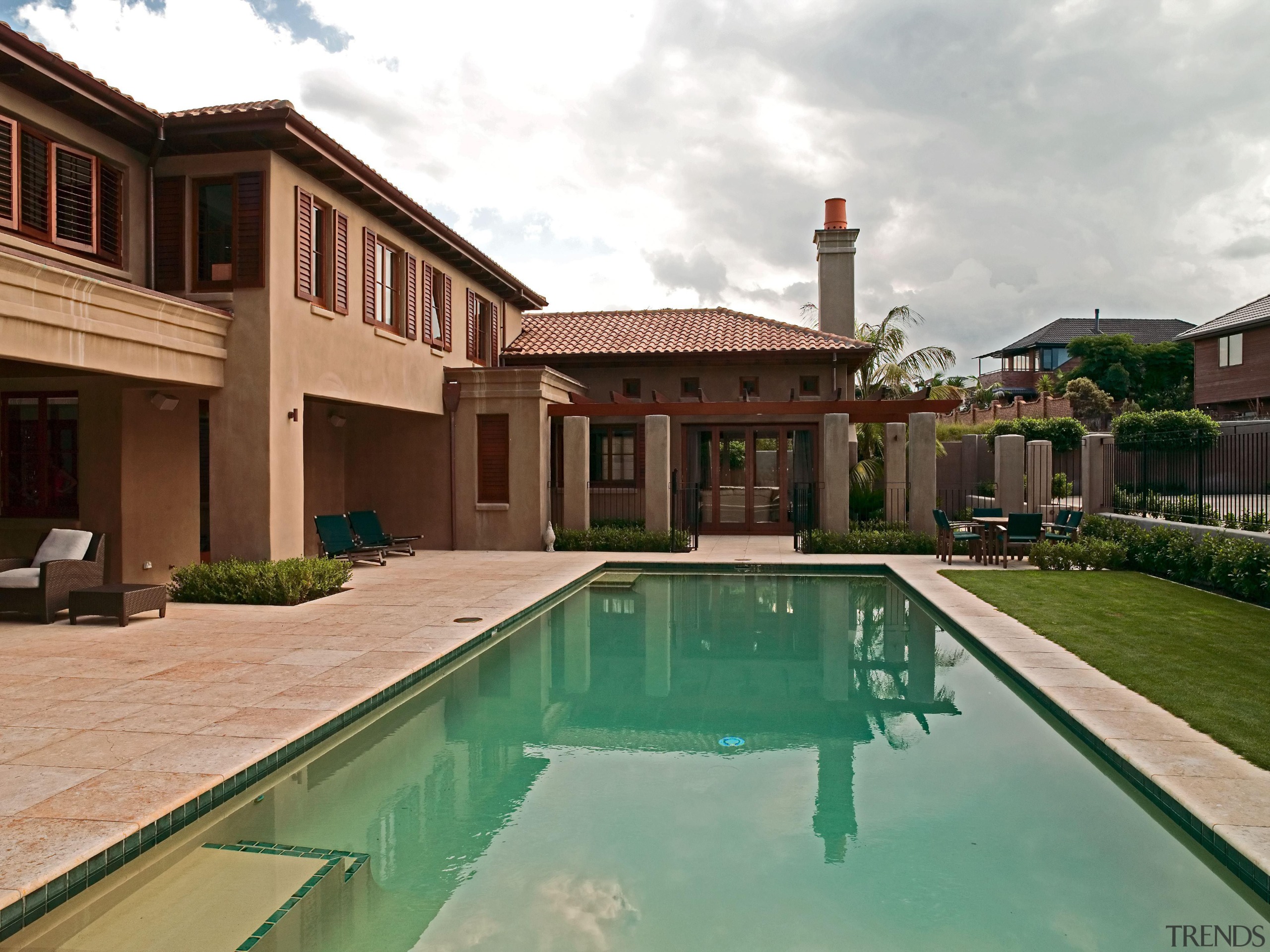 139 onetaunga pool - Onetaunga Pool - backyard backyard, estate, hacienda, home, house, mansion, property, real estate, residential area, swimming pool, villa