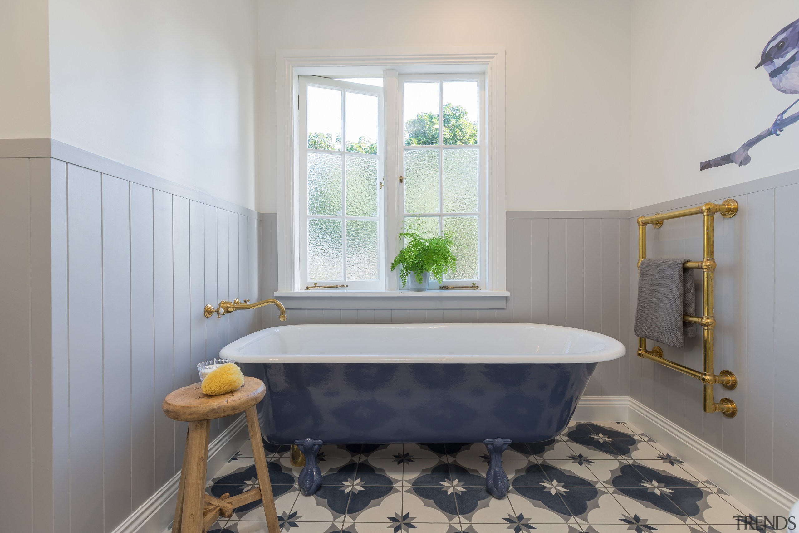 Du Bois Design – Highly Commended – TIDA bathroom, bathtub, estate, floor, flooring, home, interior design, plumbing fixture, real estate, room, tile, window, gray