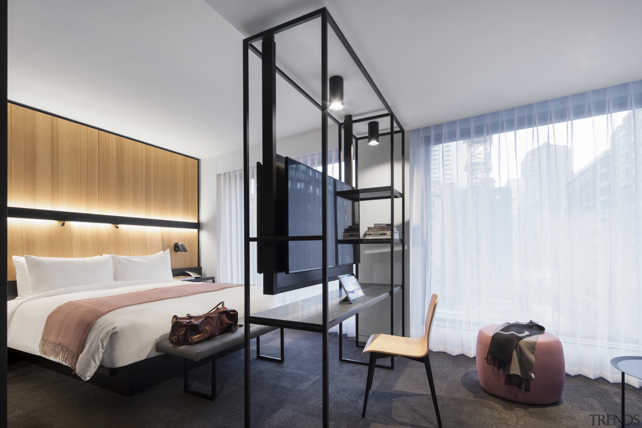 Guest suites at Hotel Monville by ACDF Architecture apartment, architecture, Guest Suites, Hotel Monville, ACDF Architecture