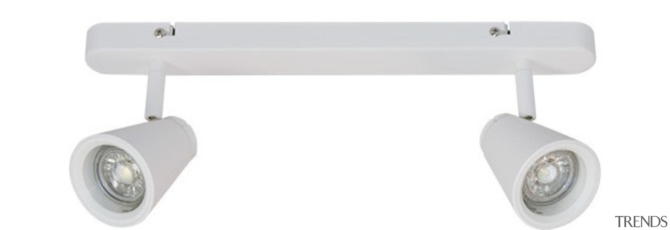 FeaturesA contemporary spotlight design that incorporates two independently lighting, product design, white