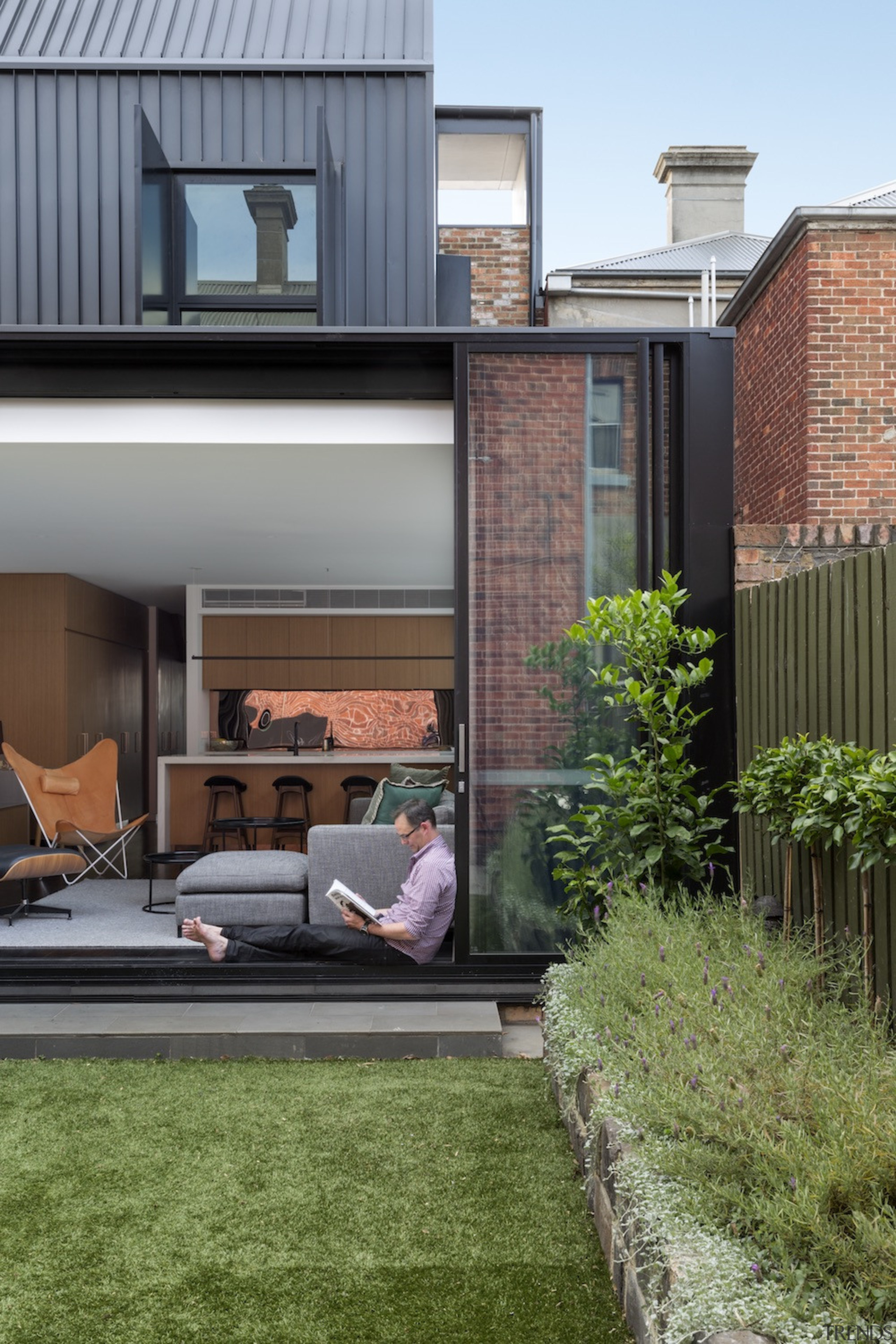 Indoor outdoor flow at the back of Gallery 3 Trends