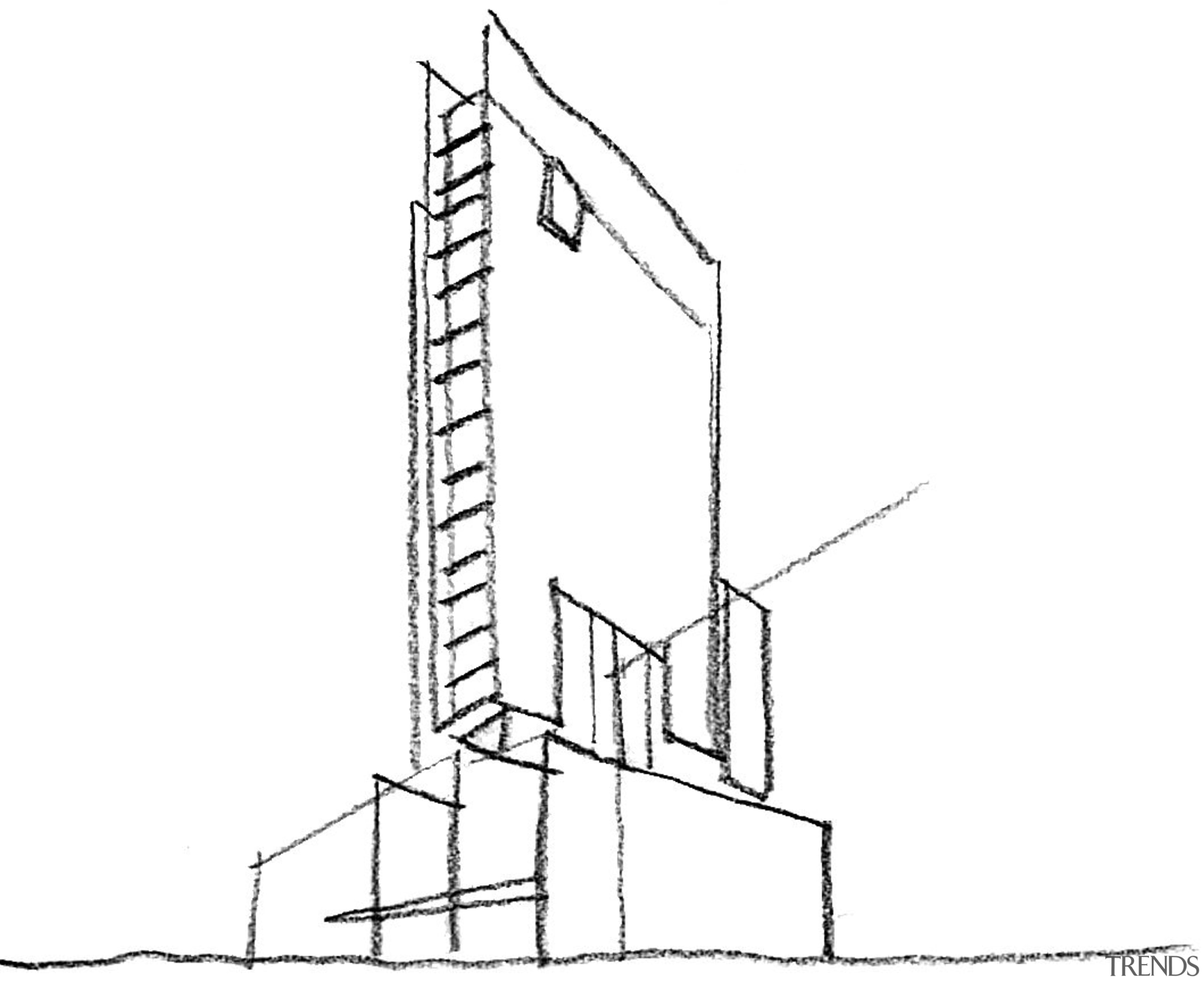 Floorplan of 420 George Street, featuring frameless vitrines angle, area, black and white, drawing, line, line art, structure, white