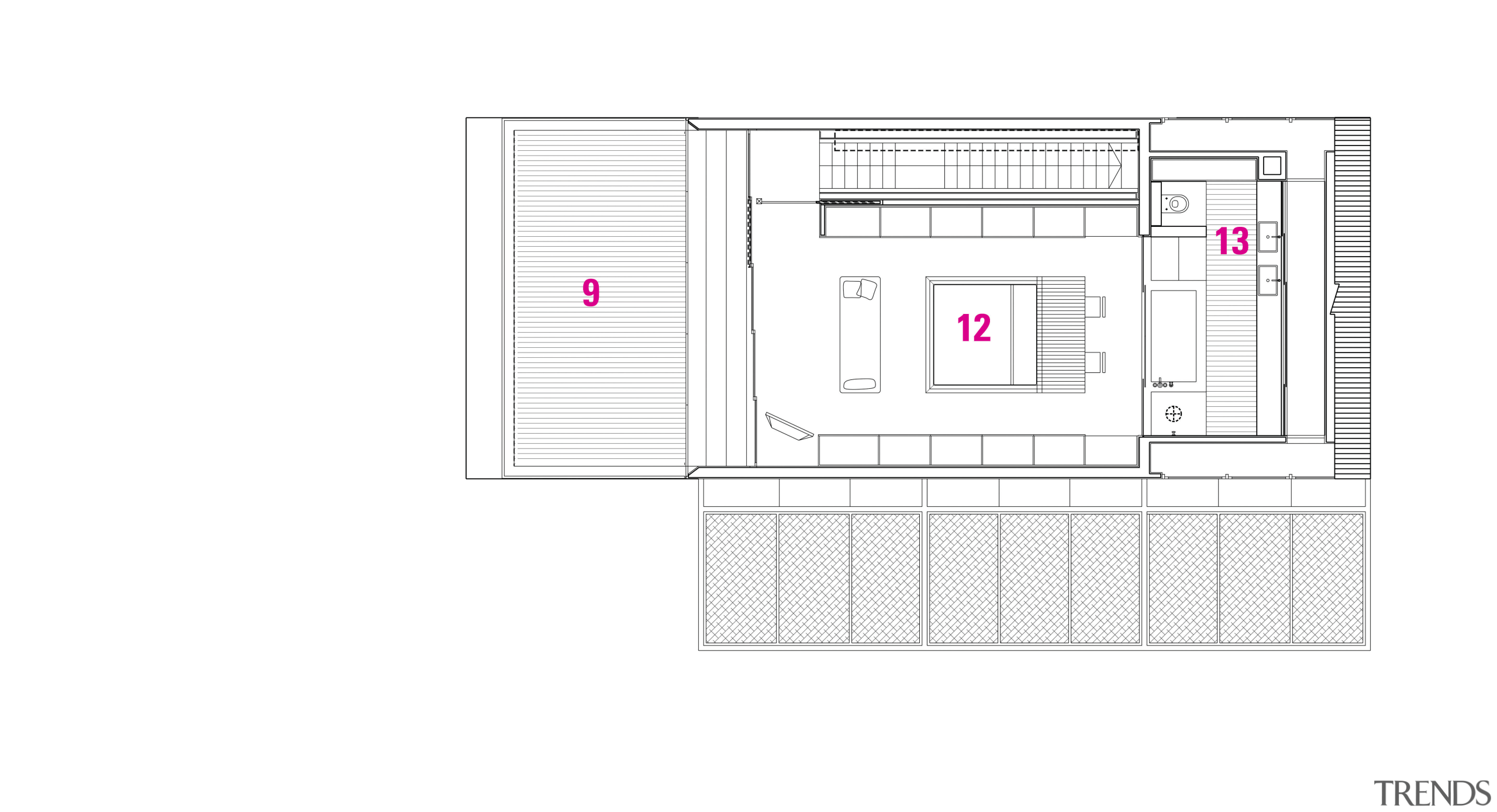 1 Bathroom. 2 Study. 3 Bedroom. 4 Deck. area, design, diagram, floor plan, line, plan, product, product design, square, structure, text, white