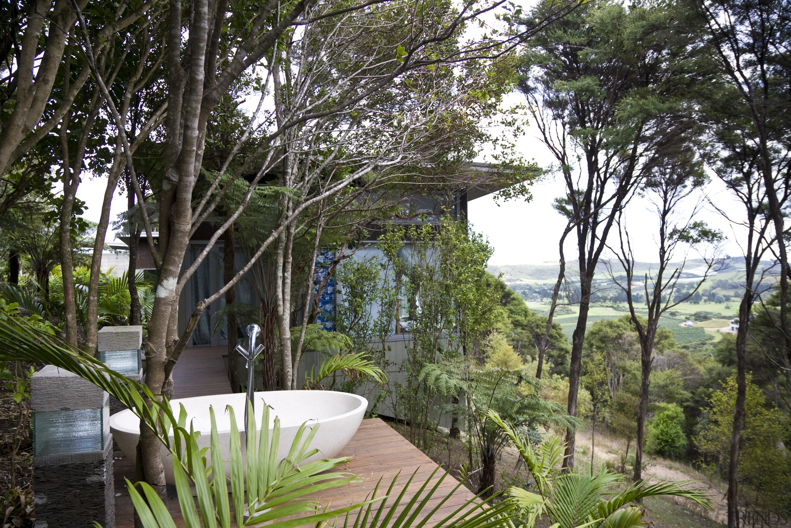 View of the exterior of this holiday home arecales, estate, house, outdoor structure, palm tree, plant, property, real estate, resort, tree, vegetation, black