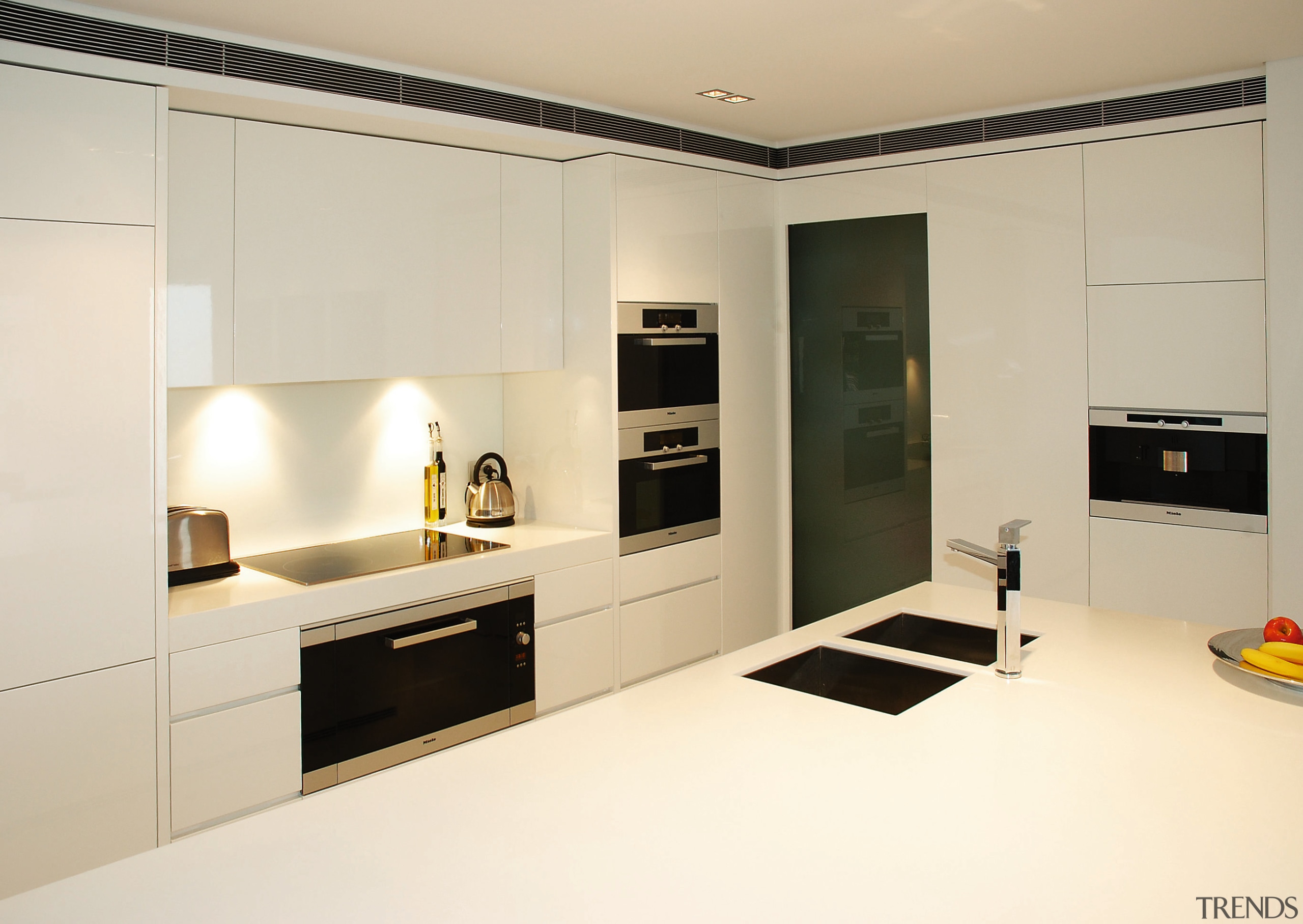 A view of some kitchen cabinetry by Brindabella cabinetry, countertop, interior design, kitchen, product design, room, orange