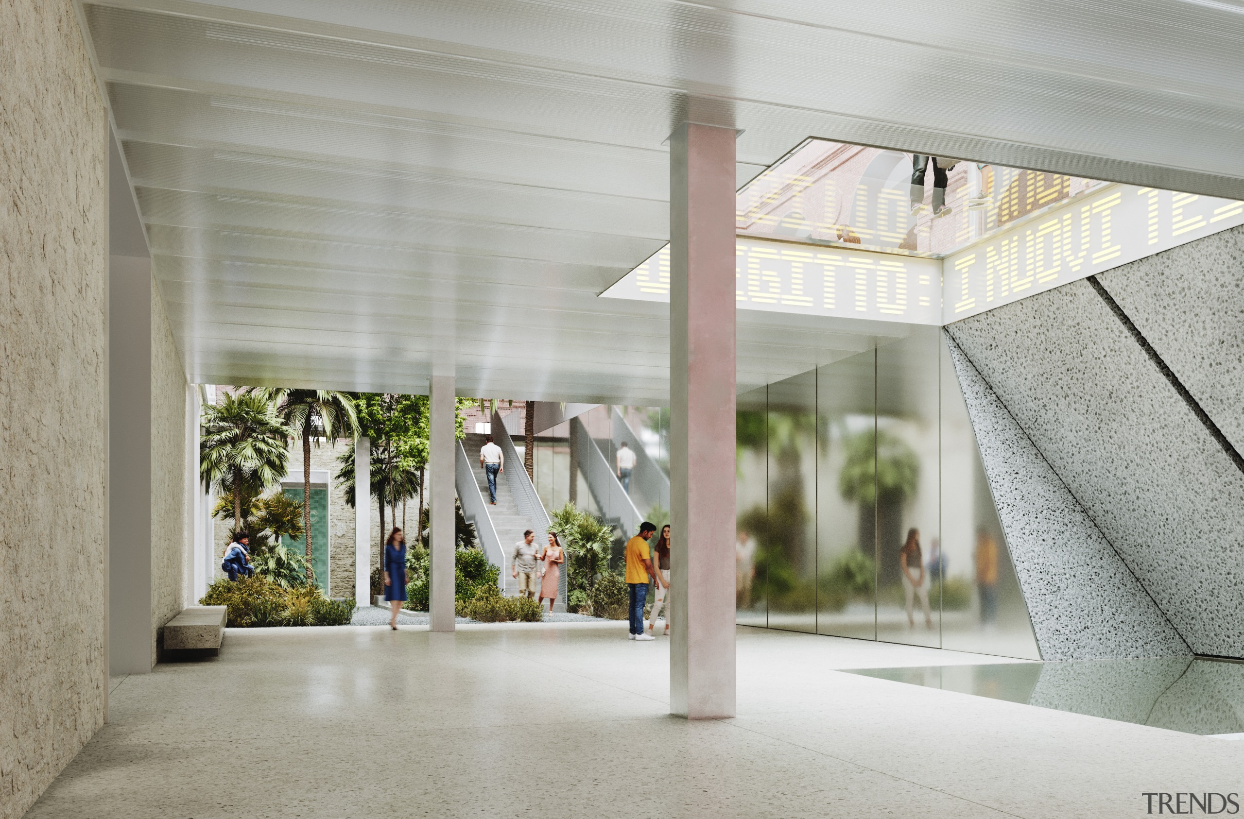  Egyptian Garden with transparent canopy above – © 