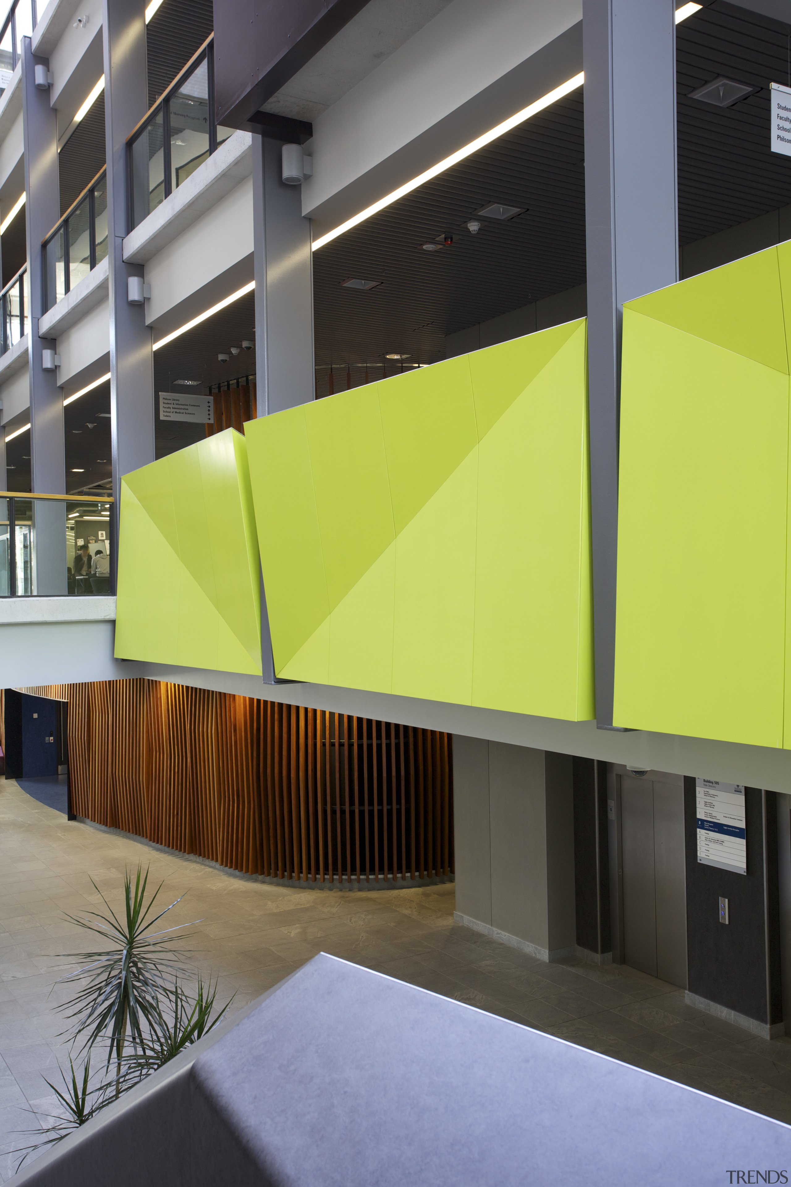 Sage Manufacturing works on med school campus - architecture, daylighting, facade, glass, home, house, interior design, wall, window, gray