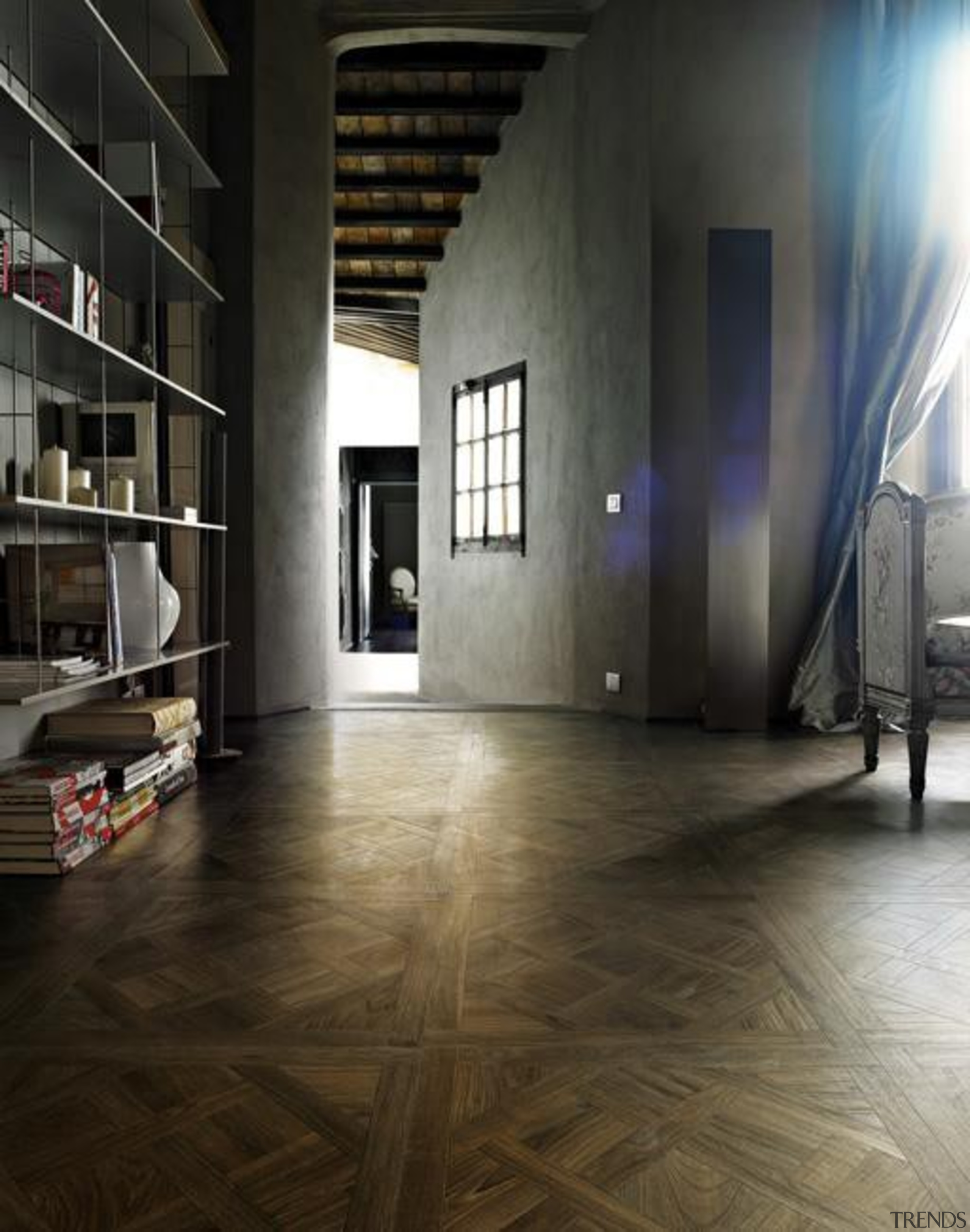 The charm of antique parquet flooring is now floor, flooring, hardwood, interior design, laminate flooring, lobby, tile, wood, wood flooring, black