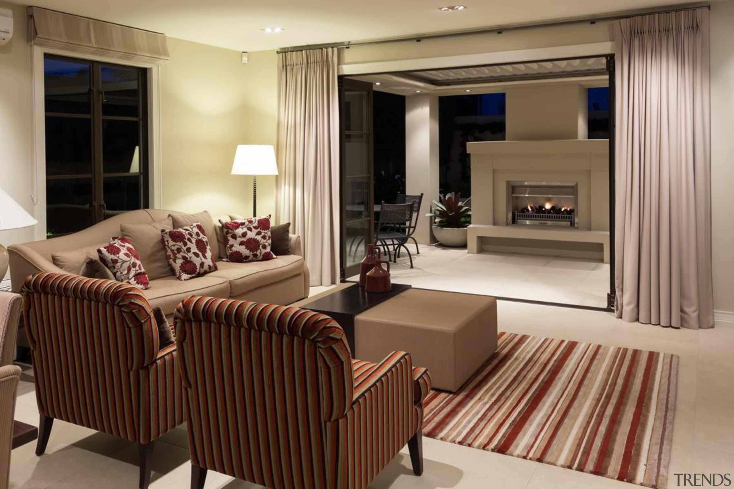 Mellons Bay 17 - interior design | living interior design, living room, room, suite, brown, orange