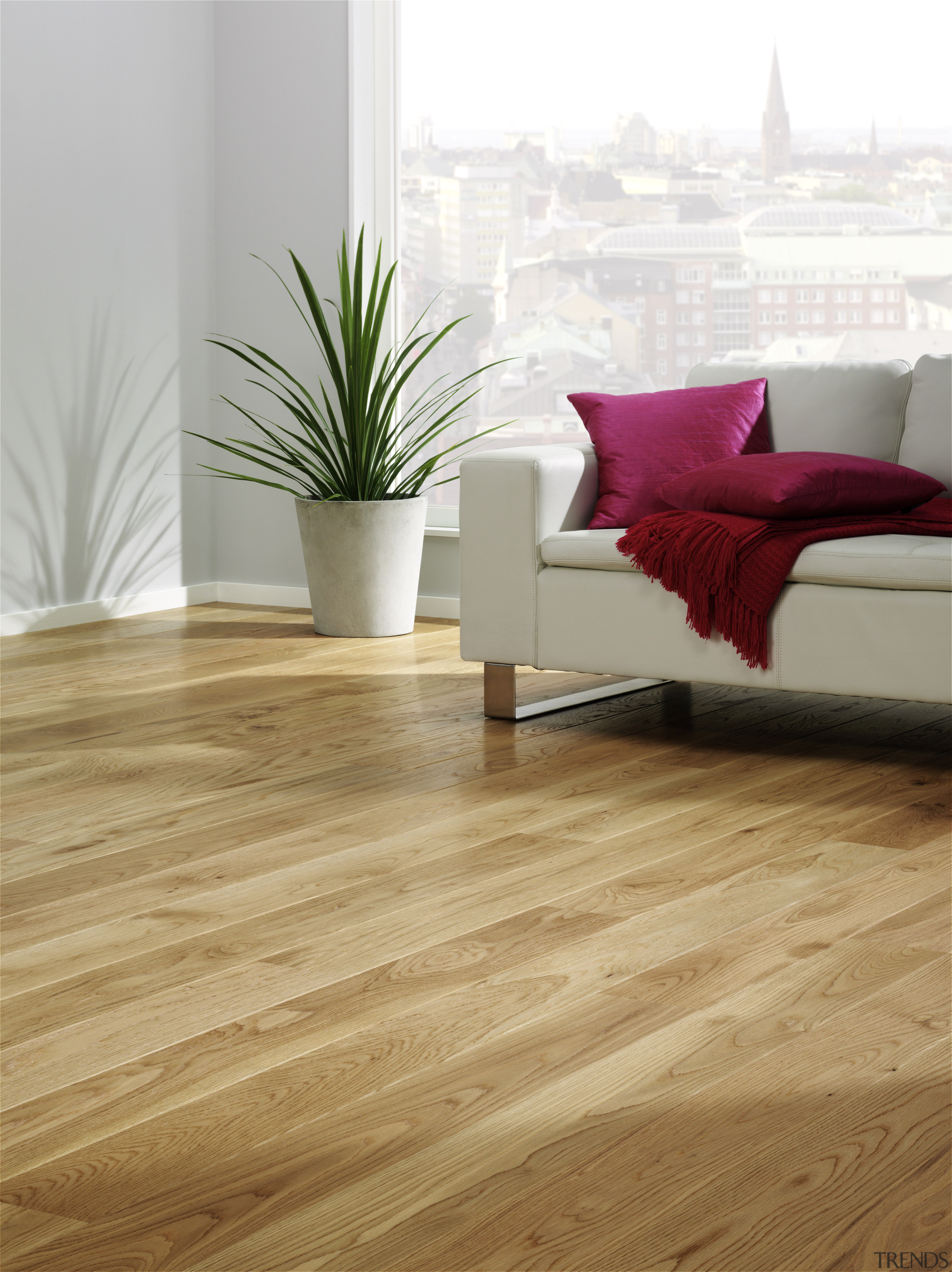 View of laminate flooring from Tarkett Australia. - floor, flooring, hardwood, interior design, laminate flooring, living room, wood, wood flooring