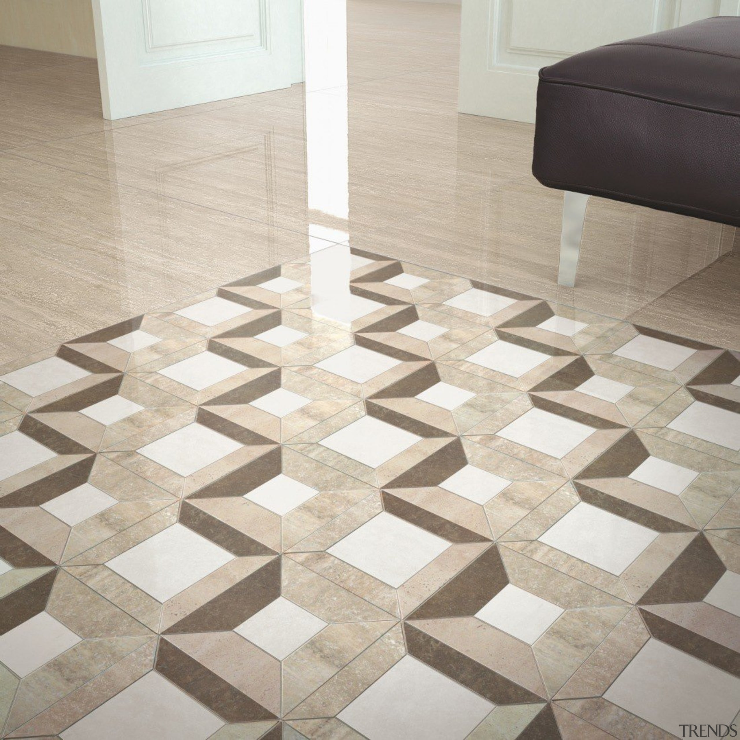 Marmoker Travertino Romano - Marmoker Travertino Romano - floor, flooring, hardwood, table, tile, gray