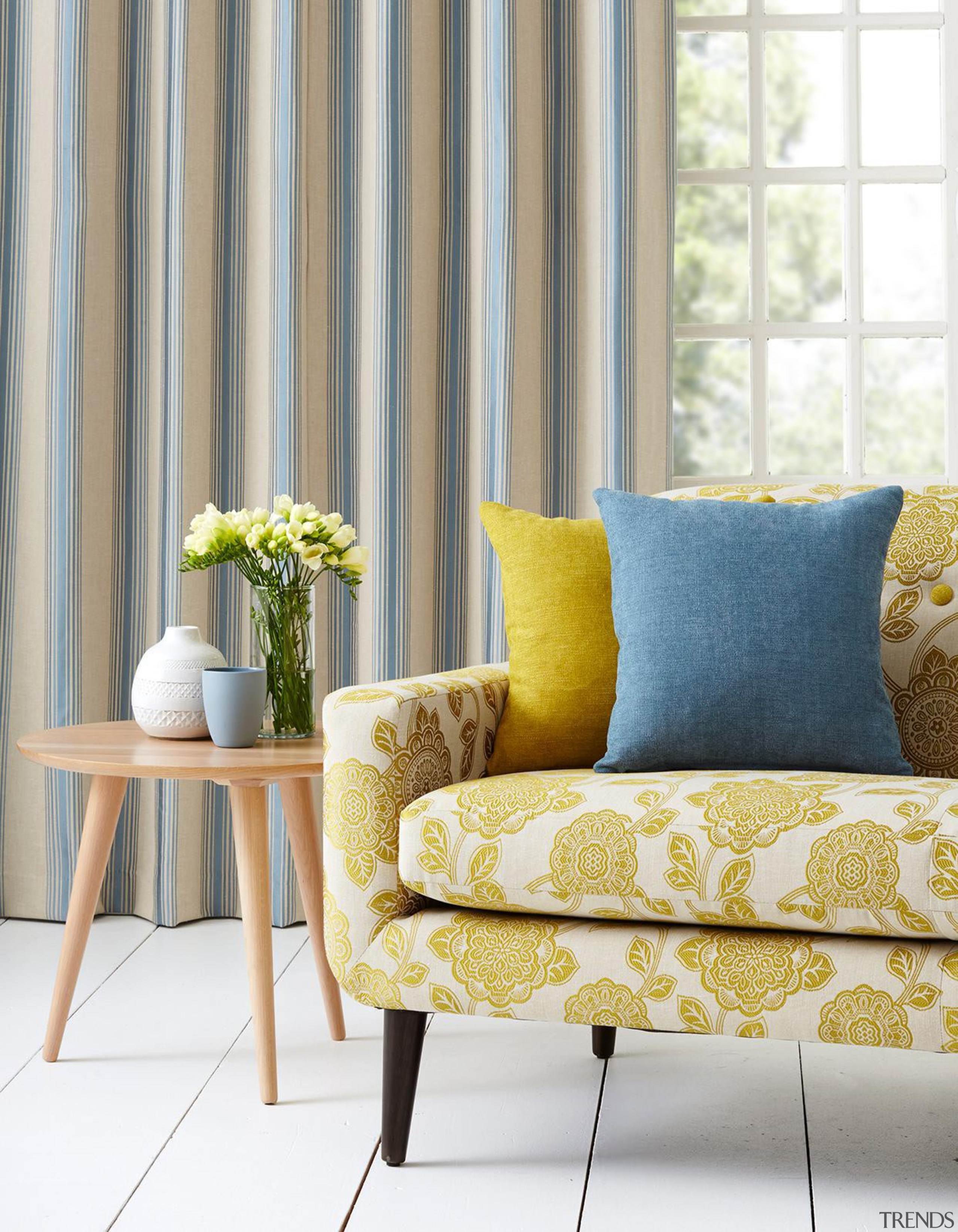 The versatility of our Naomi Collection is deceiving chair, coffee table, couch, curtain, cushion, furniture, home, interior design, living room, loveseat, slipcover, sofa bed, table, window, window covering, window treatment, yellow, gray, white