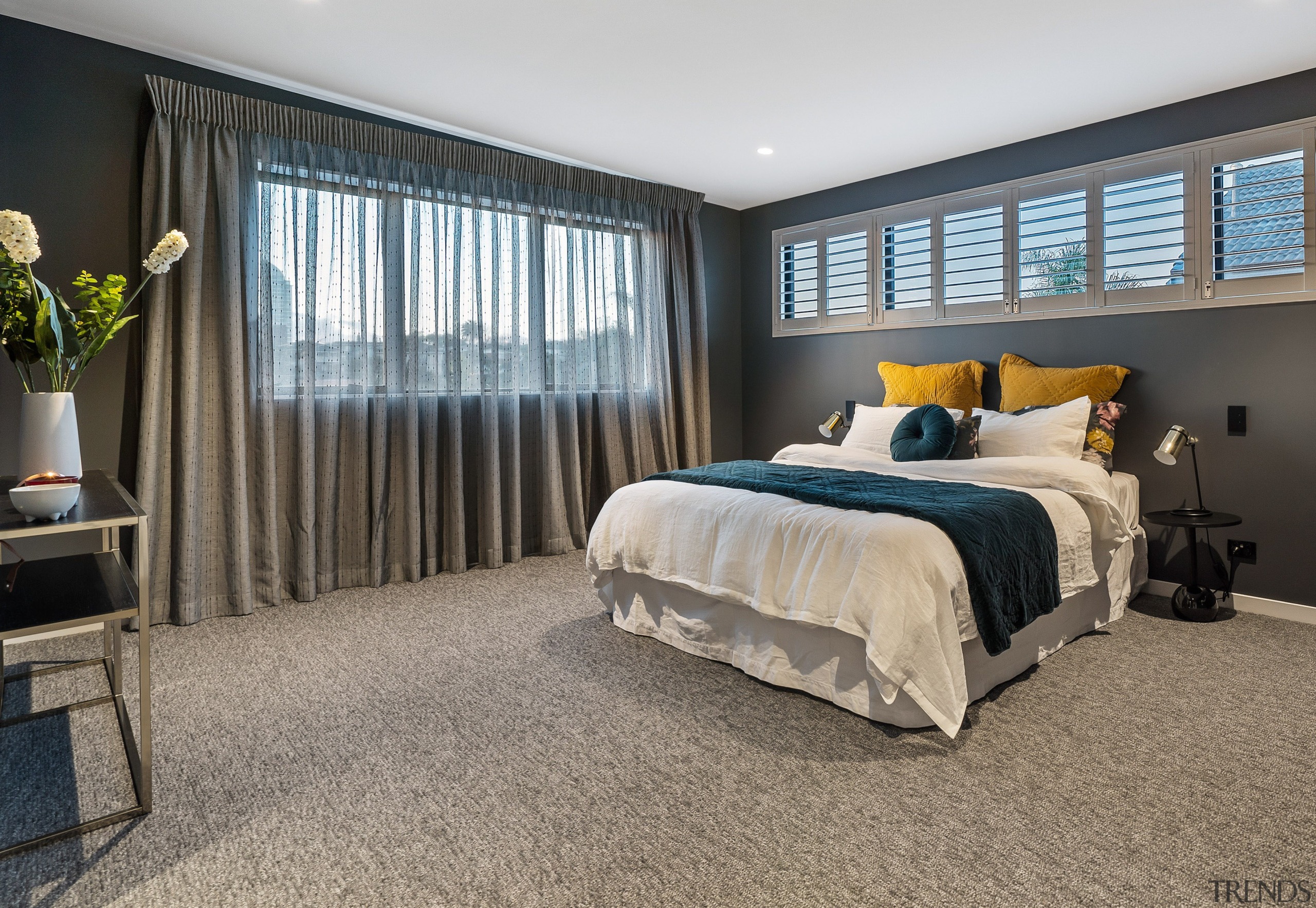 The top house boasts four double bedrooms, plushly 