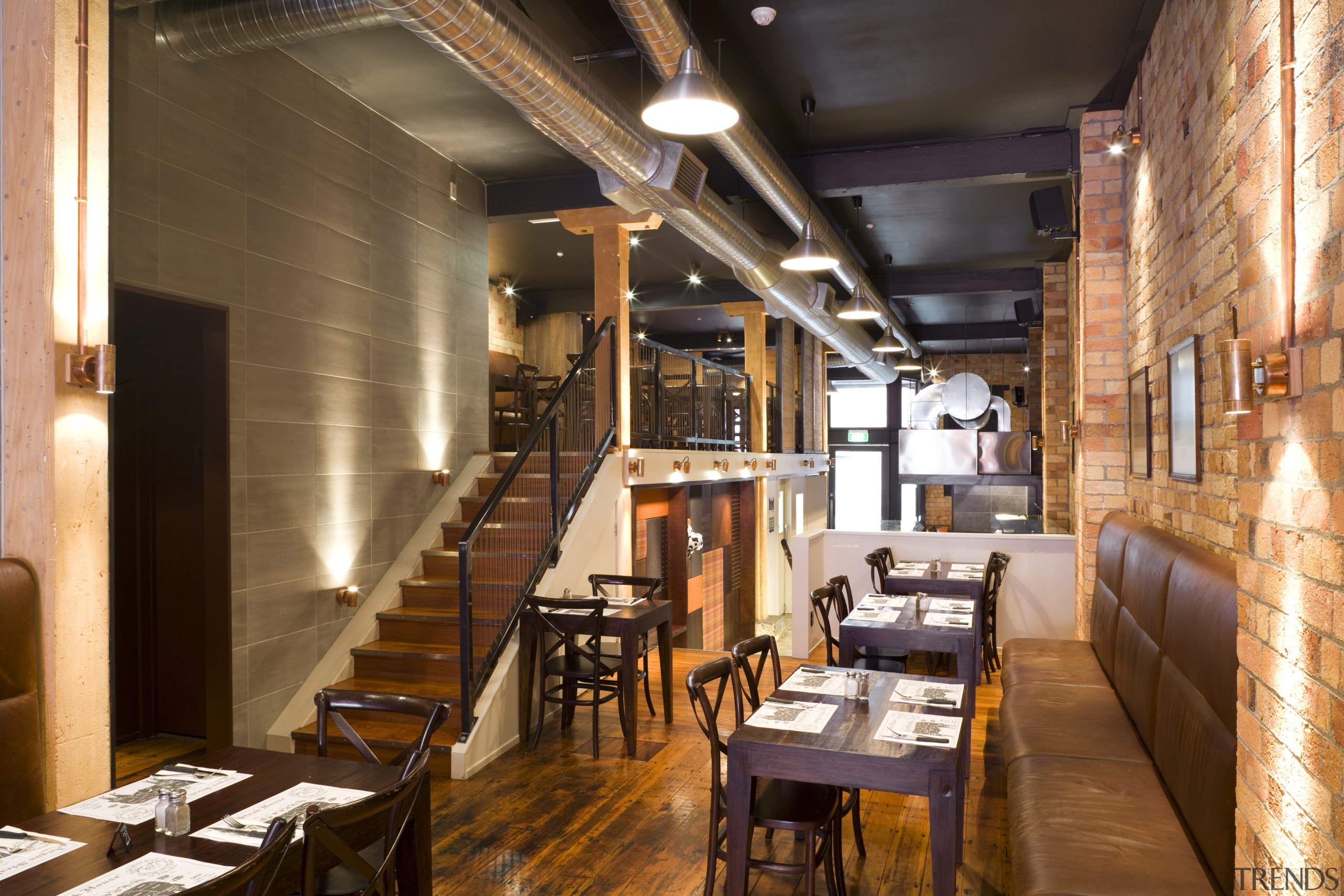 Aucklands Angus Steak House has moved to Fort café, interior design, restaurant, brown