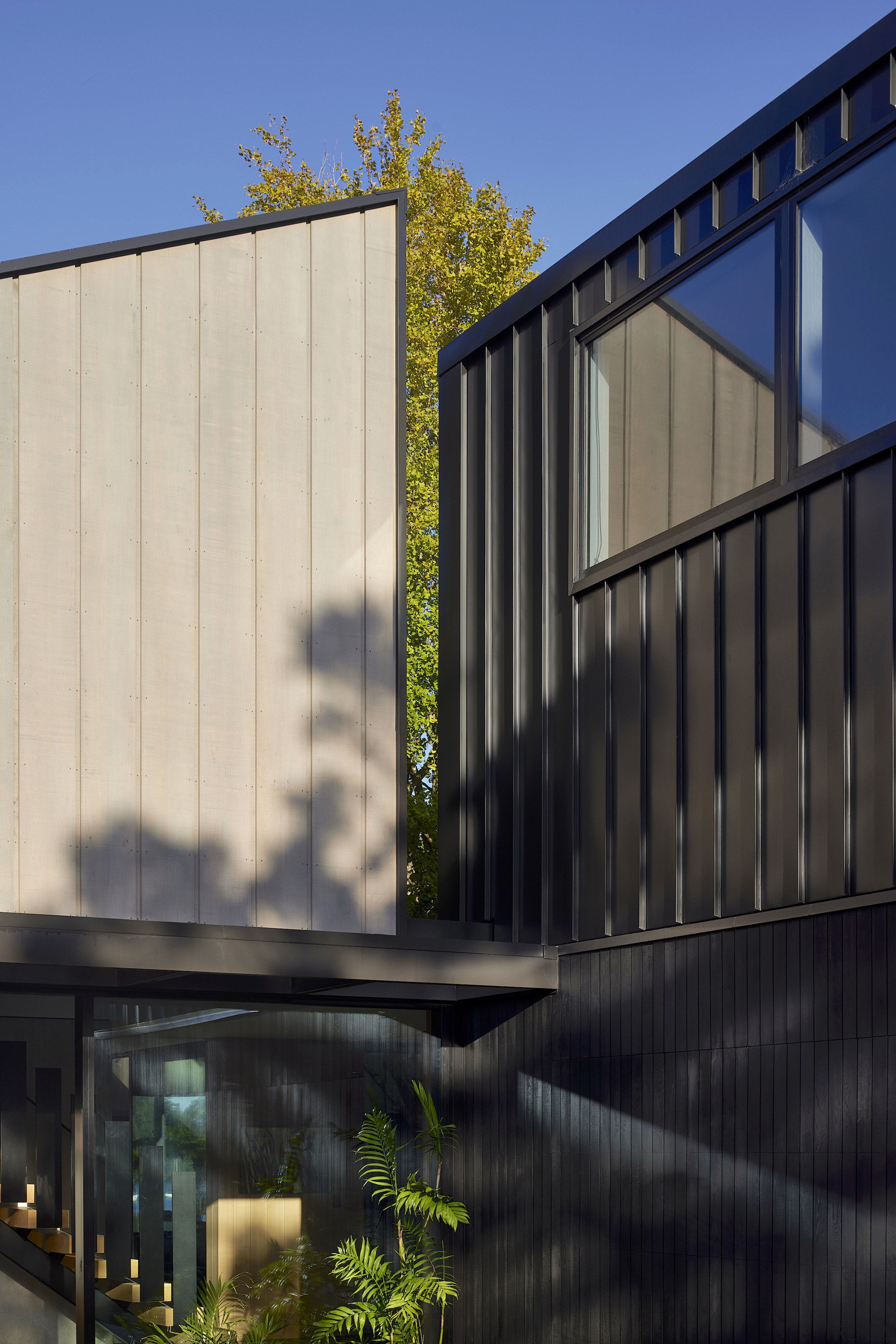 Classic cladding choices meet the owners' request for 