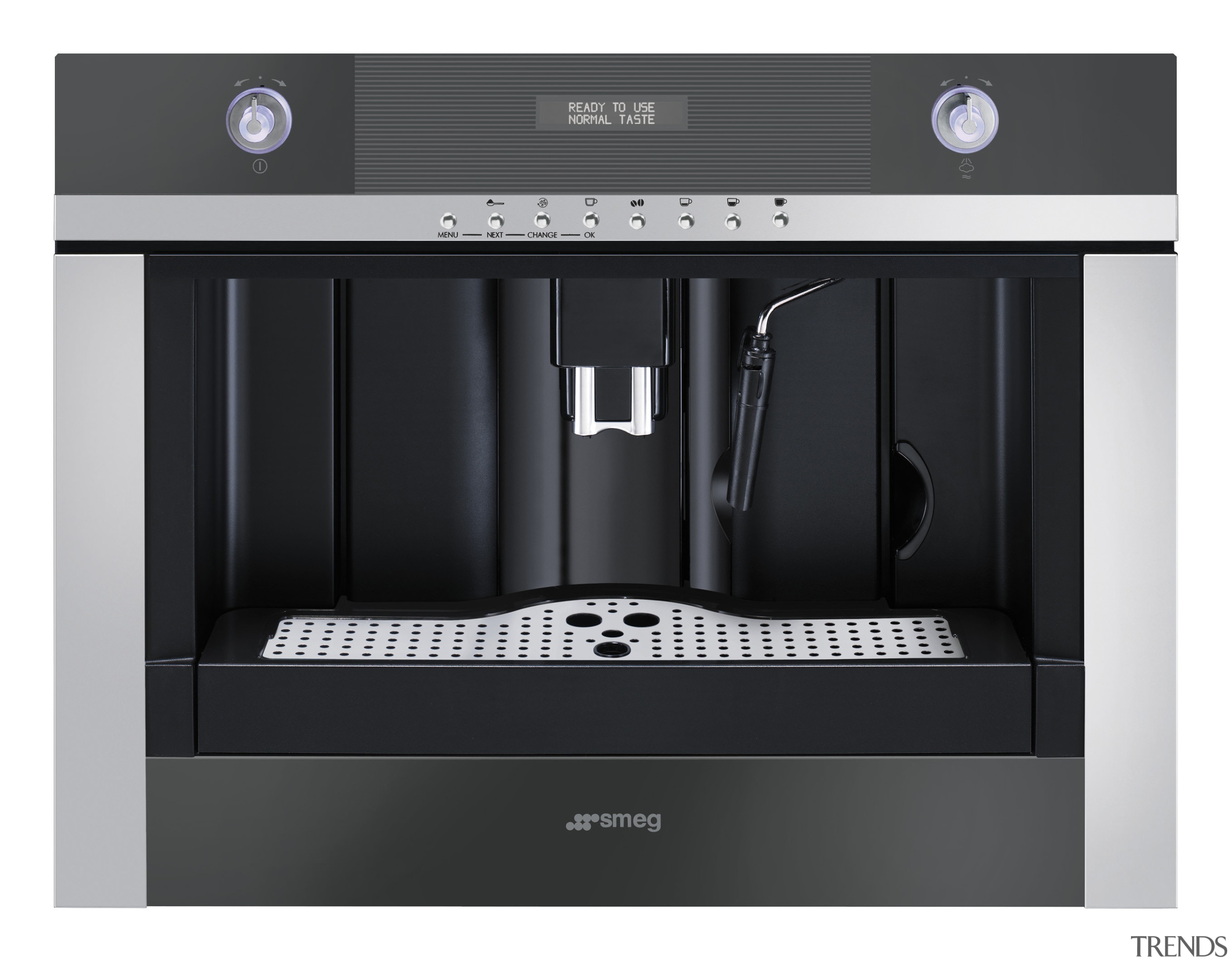 The Linear Collection  built-in coffee machine included coffeemaker, espresso machine, home appliance, kitchen appliance, product, product design, small appliance, black