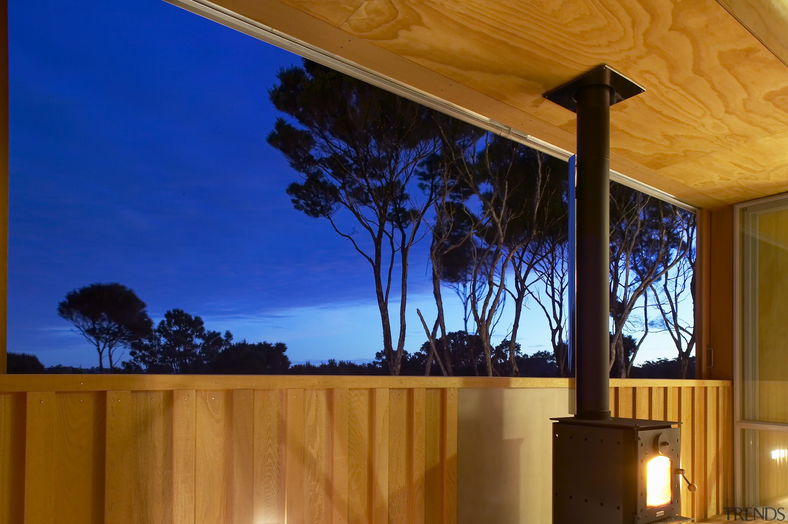Mangawhai Heads, Northland - Point House - architecture architecture, ceiling, daylighting, estate, home, house, interior design, light, lighting, property, real estate, roof, shade, sky, wall, window, wood, blue, brown