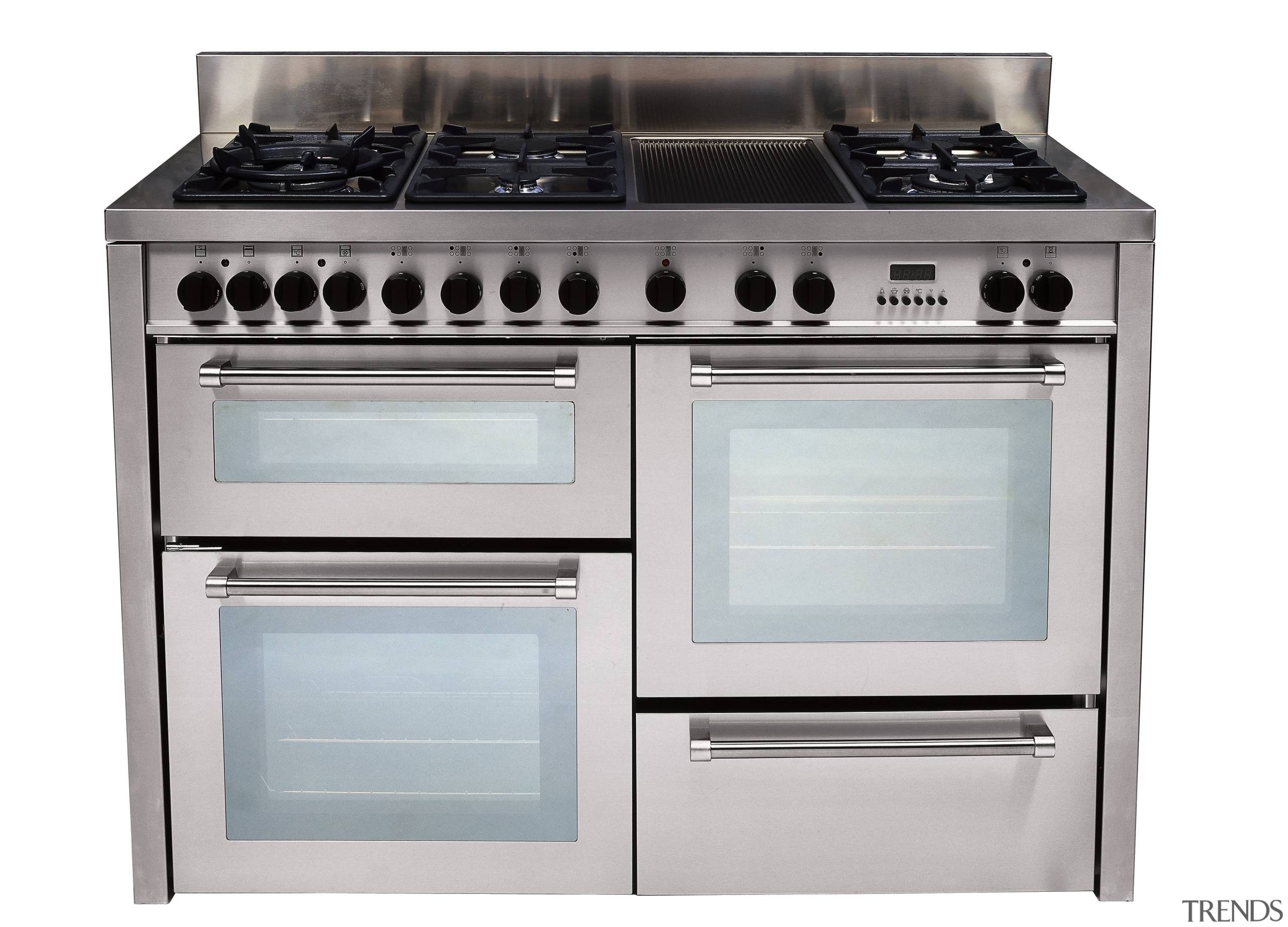 view of the delonghi five burner gas oven gas stove, home appliance, kitchen appliance, kitchen stove, major appliance, oven, white, gray