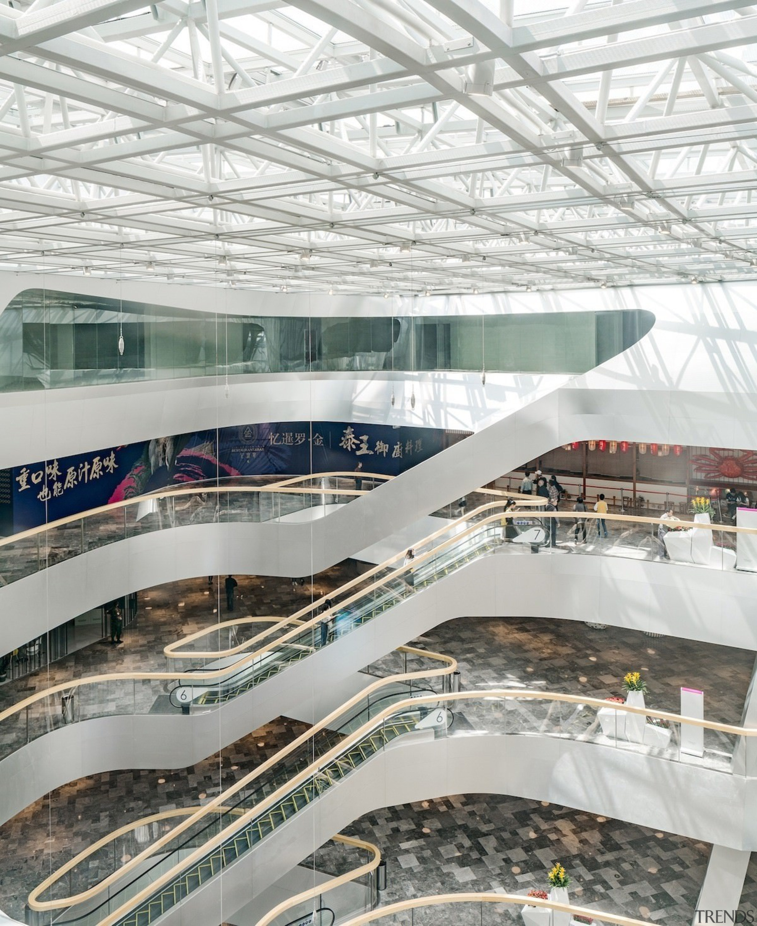 Raffles City Hangzhou – UNStudio - Raffles City architecture, building, daylighting, structure, white, gray