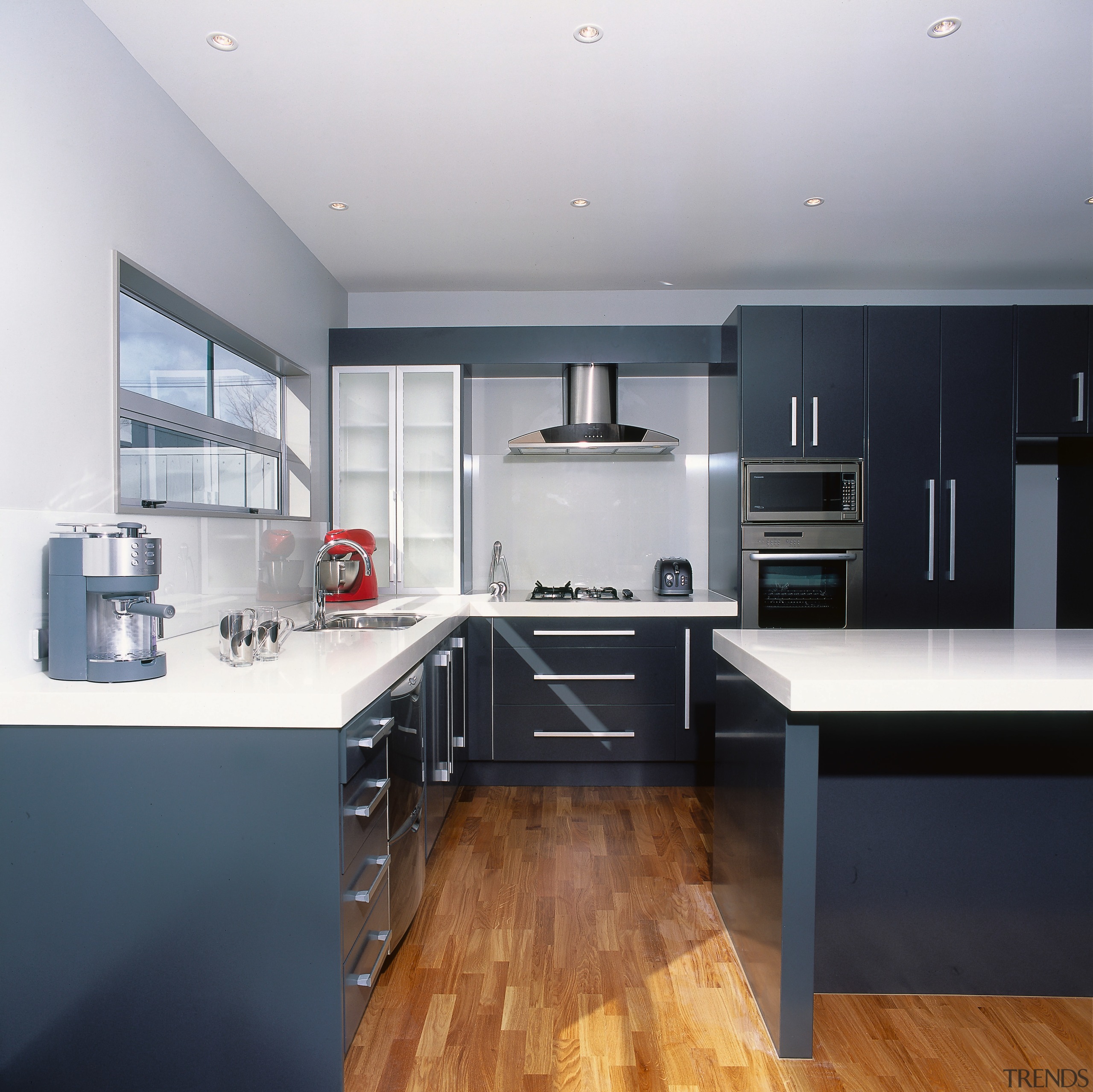 view of the kitchen in this jalcon home countertop, floor, interior design, kitchen, real estate, gray