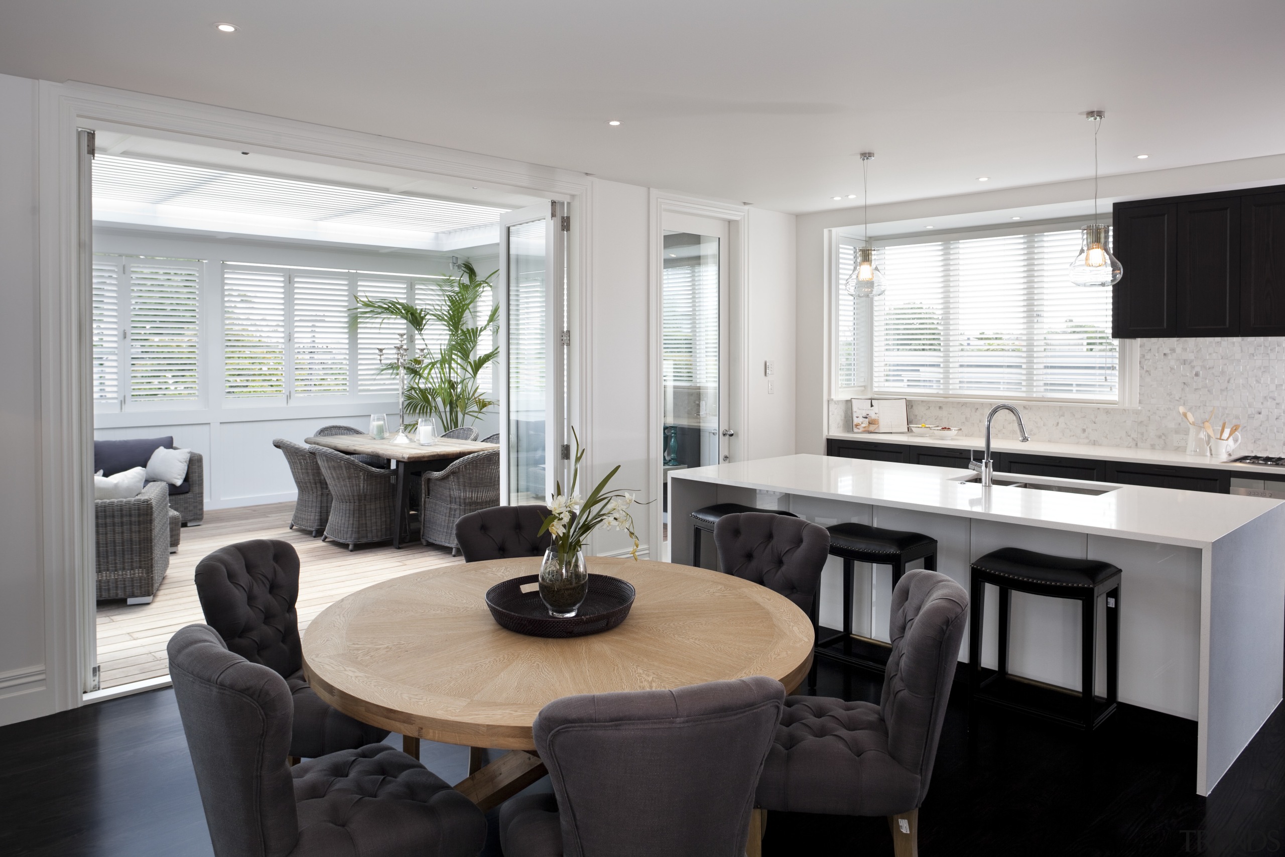 Glory days  villa restored to former splendour.Villa dining room, interior design, living room, property, real estate, room, table, window, gray