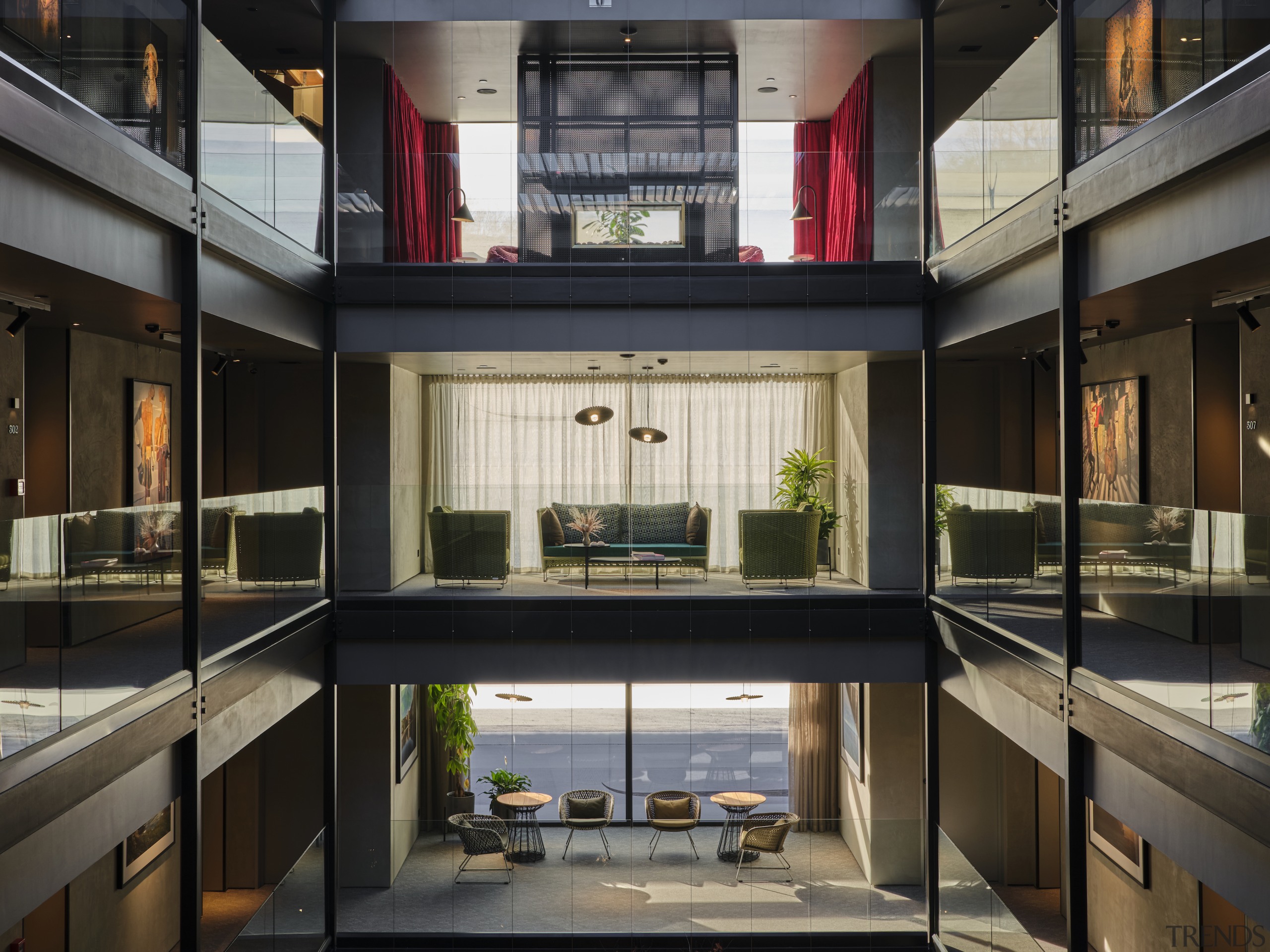 The atrium at the heart of The Ebb 