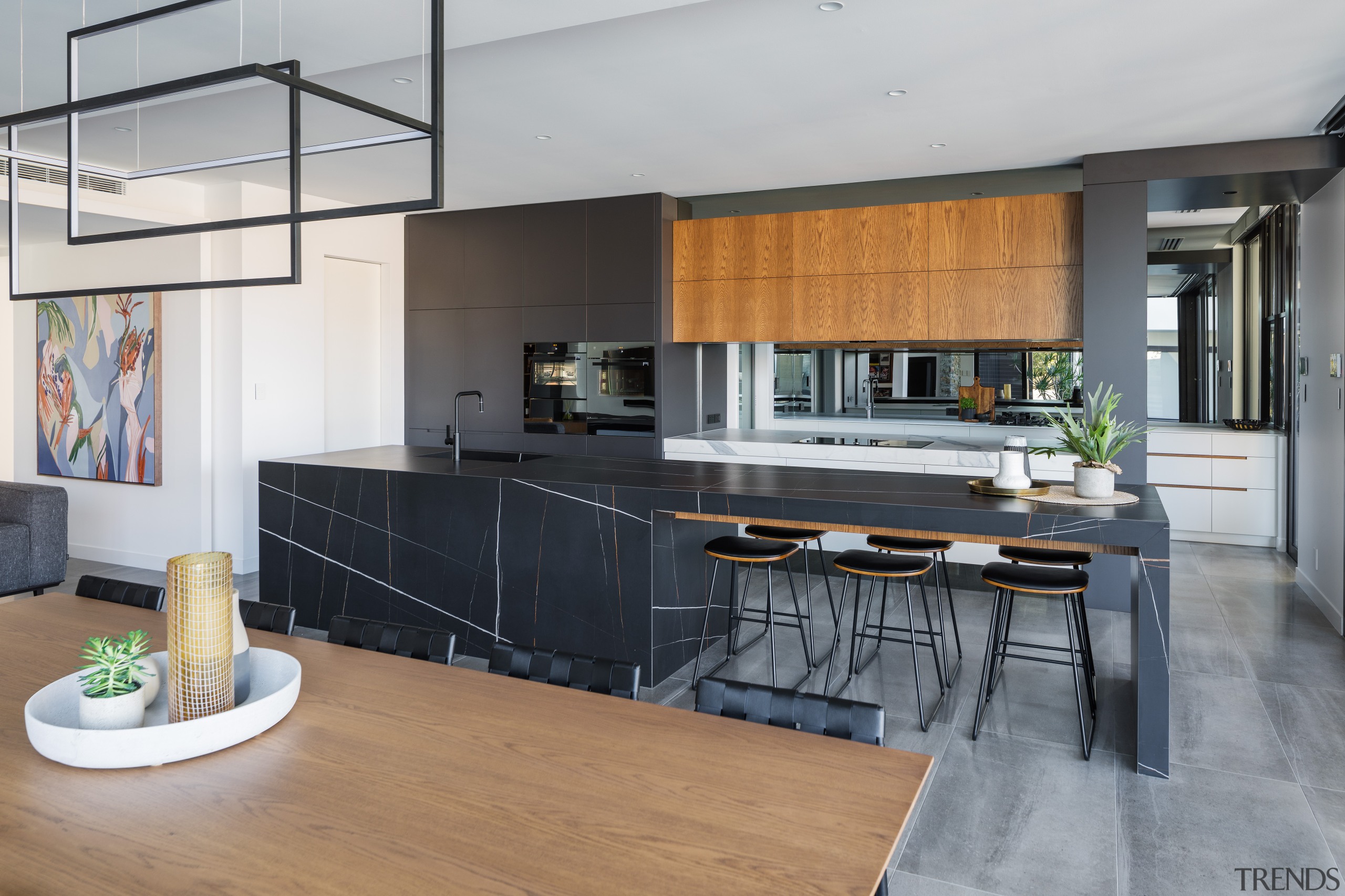 ​​​​​​​The rear scullery splashback doubles this kitchen’s sense 