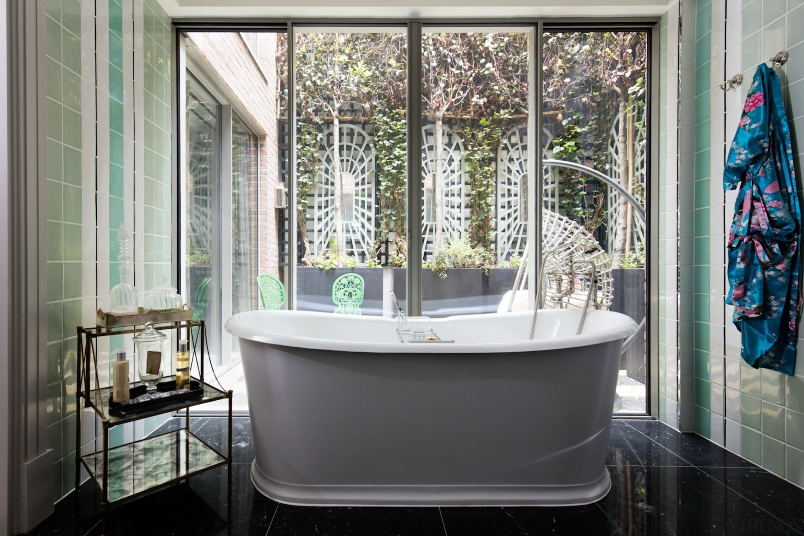 Architect: Alchemi GroupStory from Devon &amp; bathroom, glass, home, interior design, room, window, gray, black