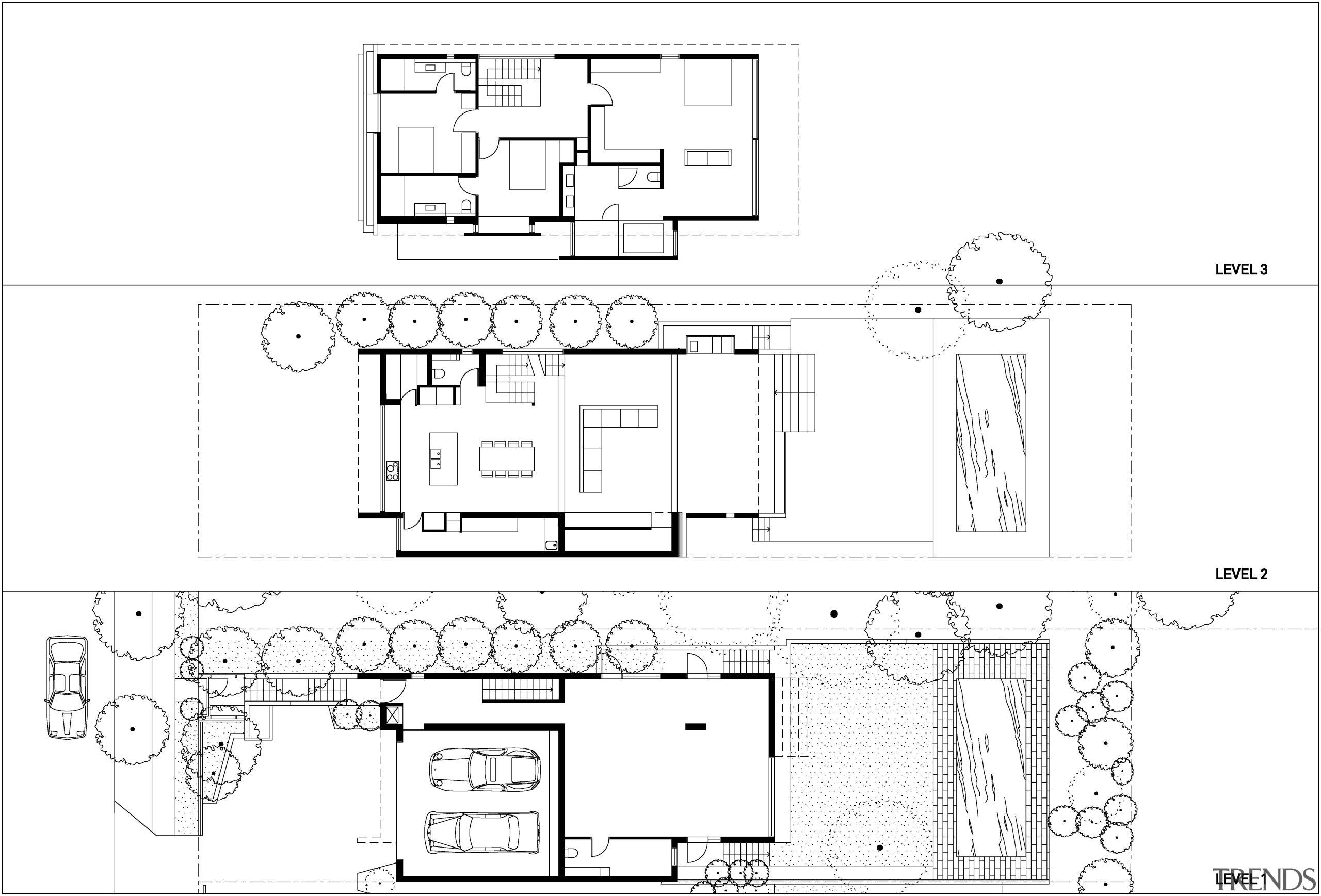 This home was designed by Angus Munro of architecture, area, black and white, design, diagram, drawing, floor plan, font, line, plan, product, product design, structure, technical drawing, text, white