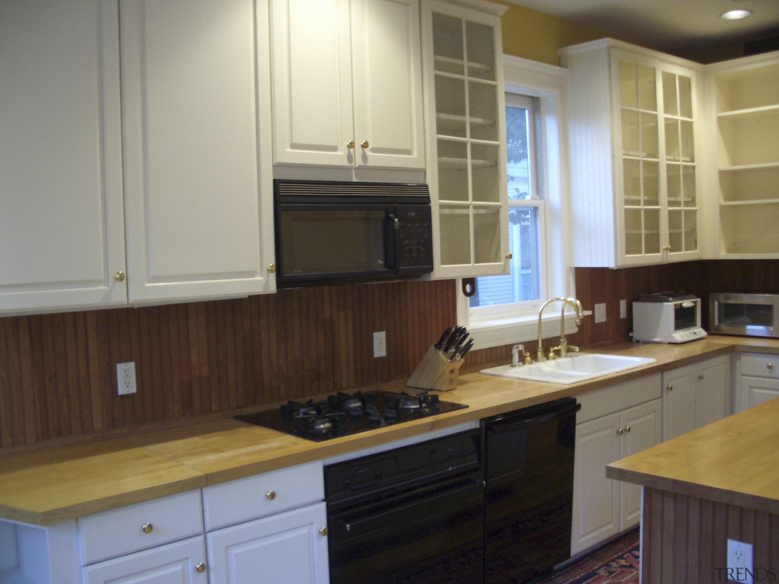 Before photo - Before photo - cabinetry | cabinetry, countertop, cuisine classique, flooring, hardwood, interior design, kitchen, room, brown, gray