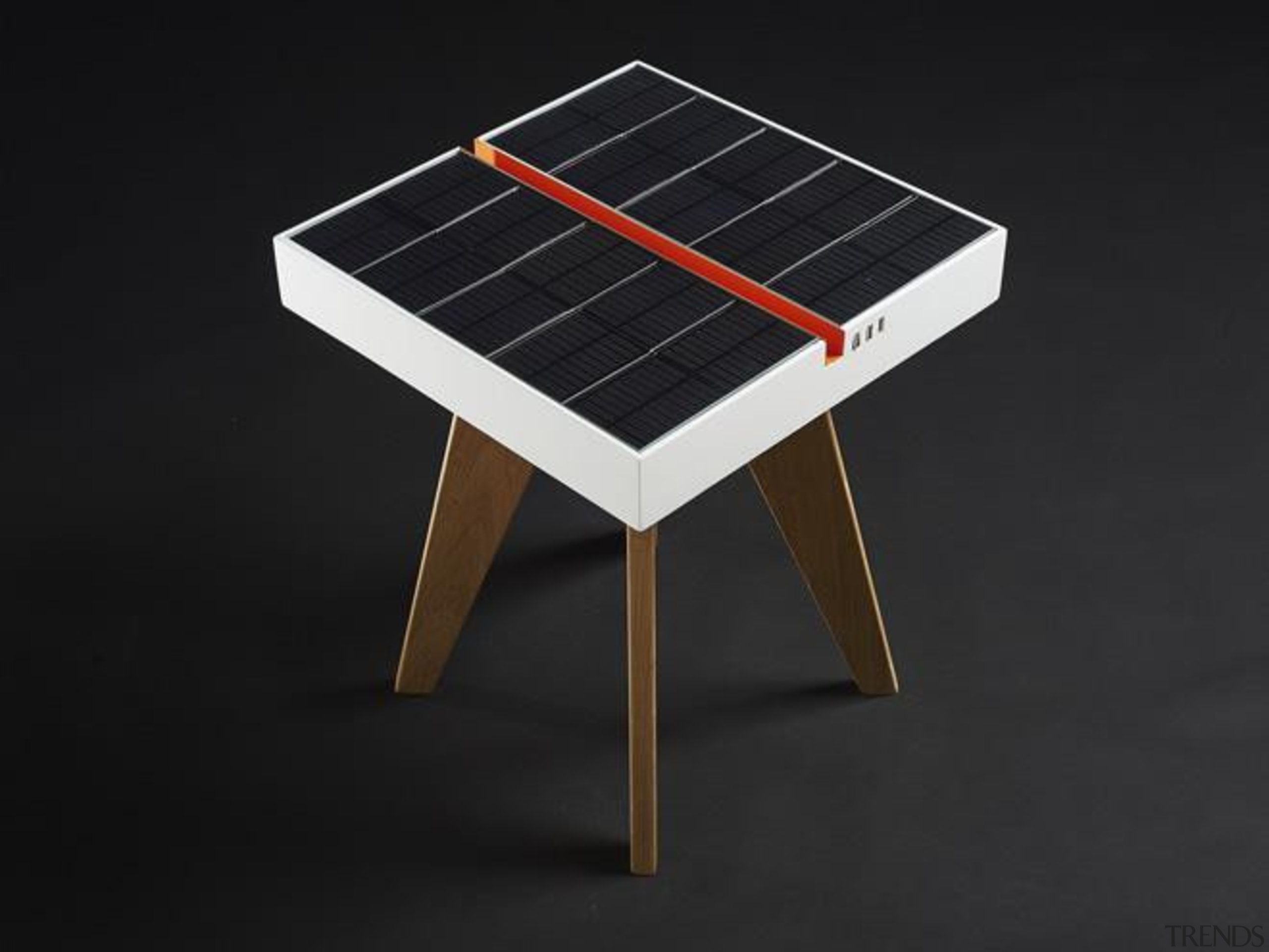 Now here's a smart idea – a table that furniture, product, table, black