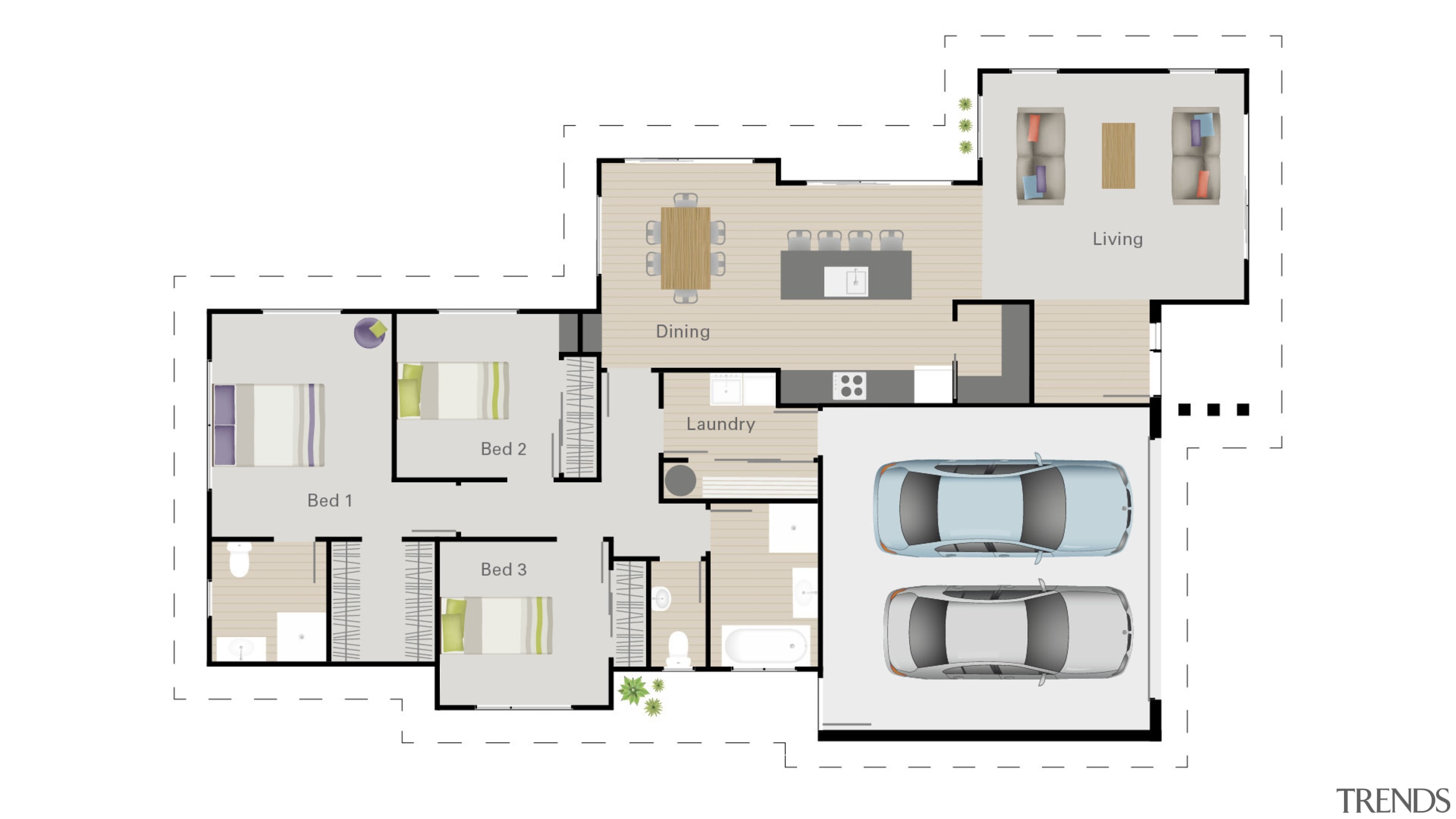 The showhome floorplan – an expansive feel from 