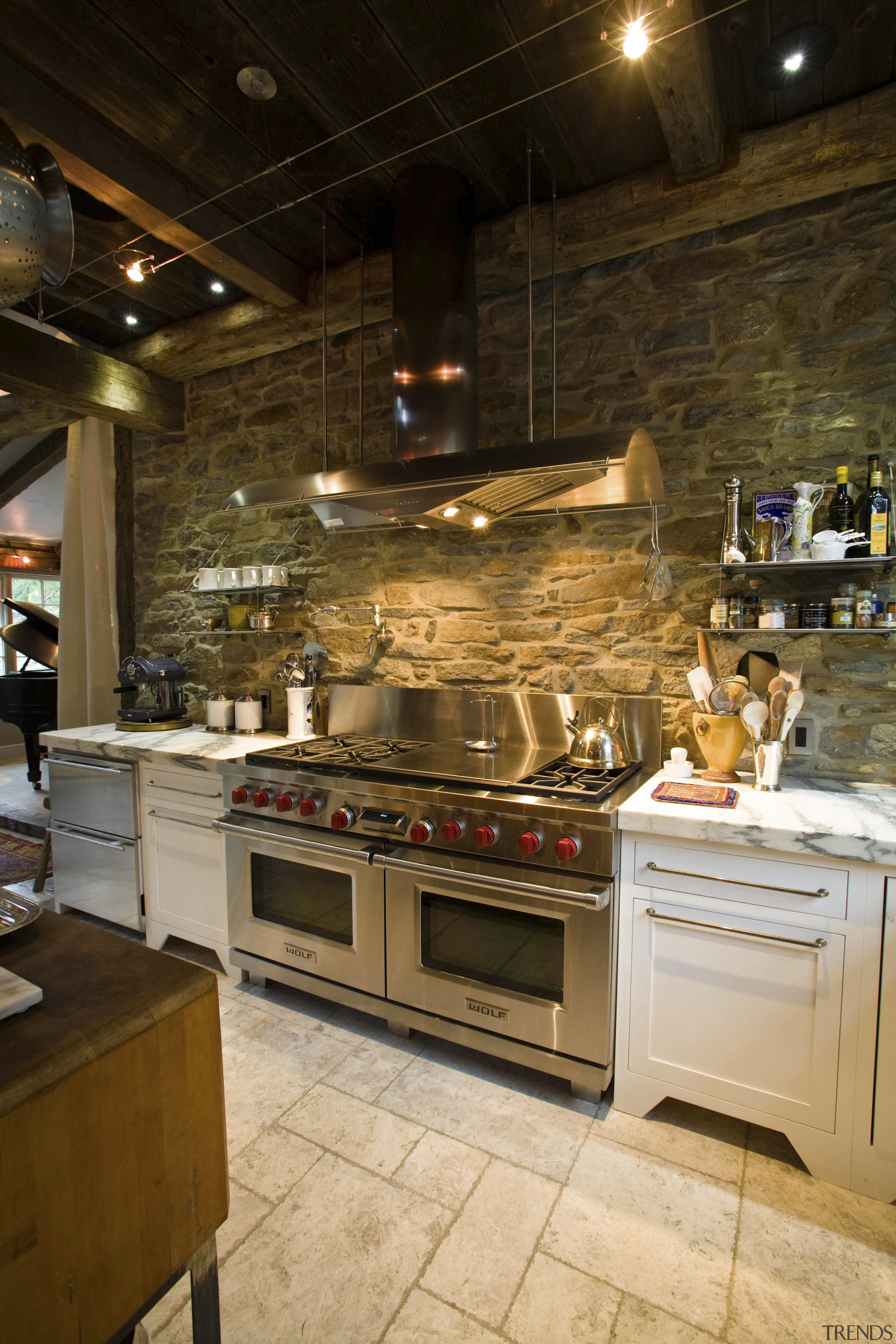 Seen here is a kitchen designed by Jill countertop, interior design, kitchen, room, brown